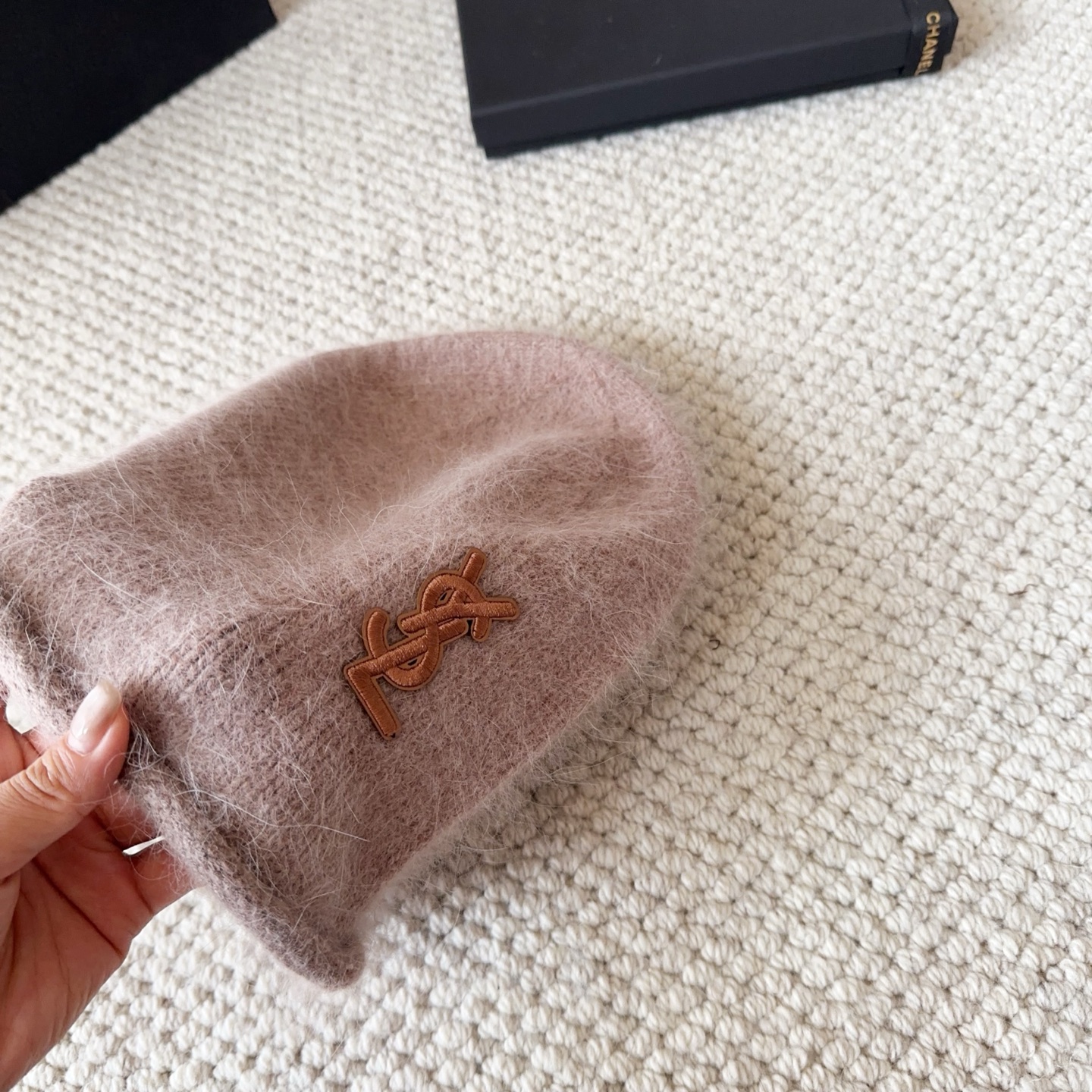 ysl 圣罗兰 2025秋冬新款毛线帽，男女款针织帽，