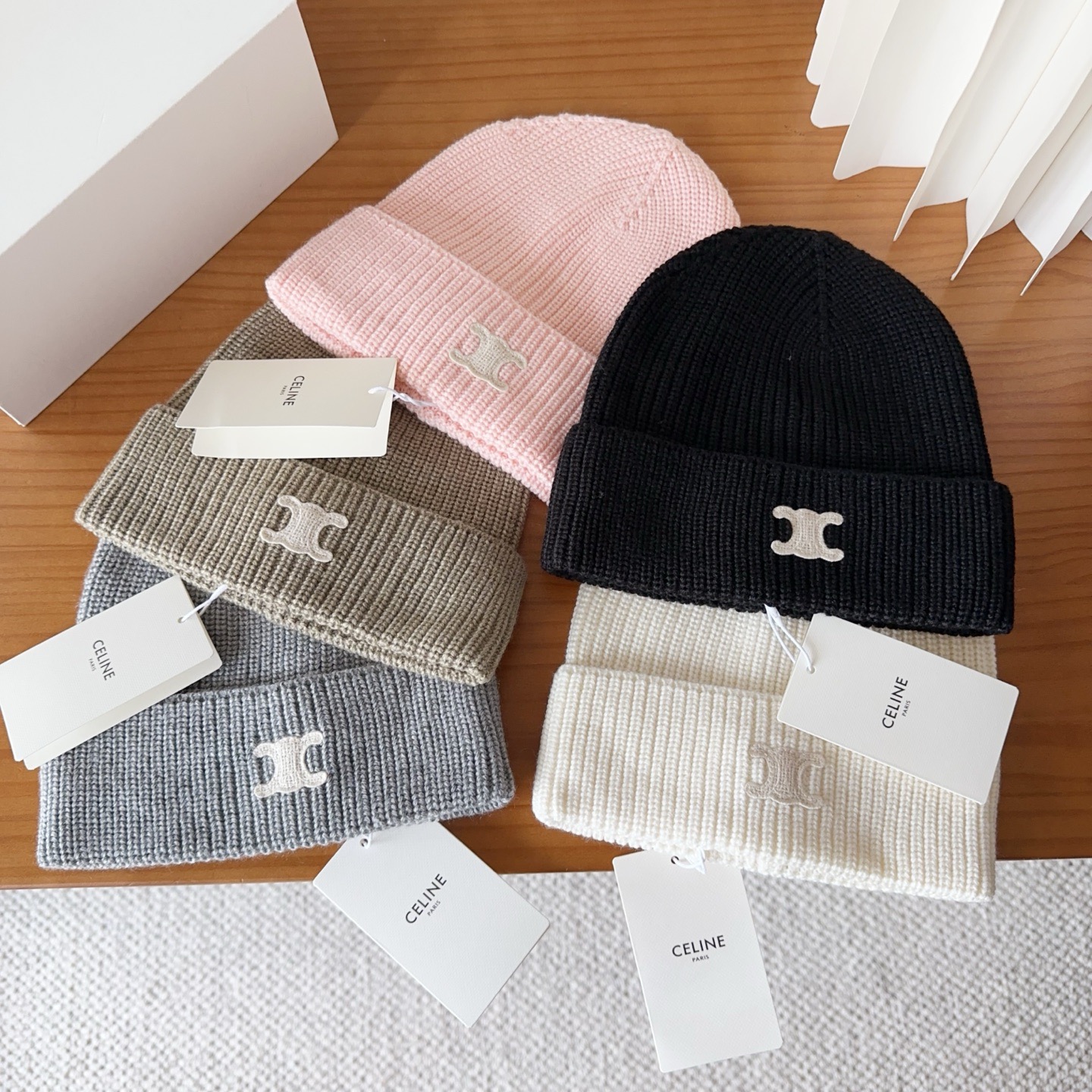 Celine 思琳 2025秋冬新款毛线帽，男女款针织帽，