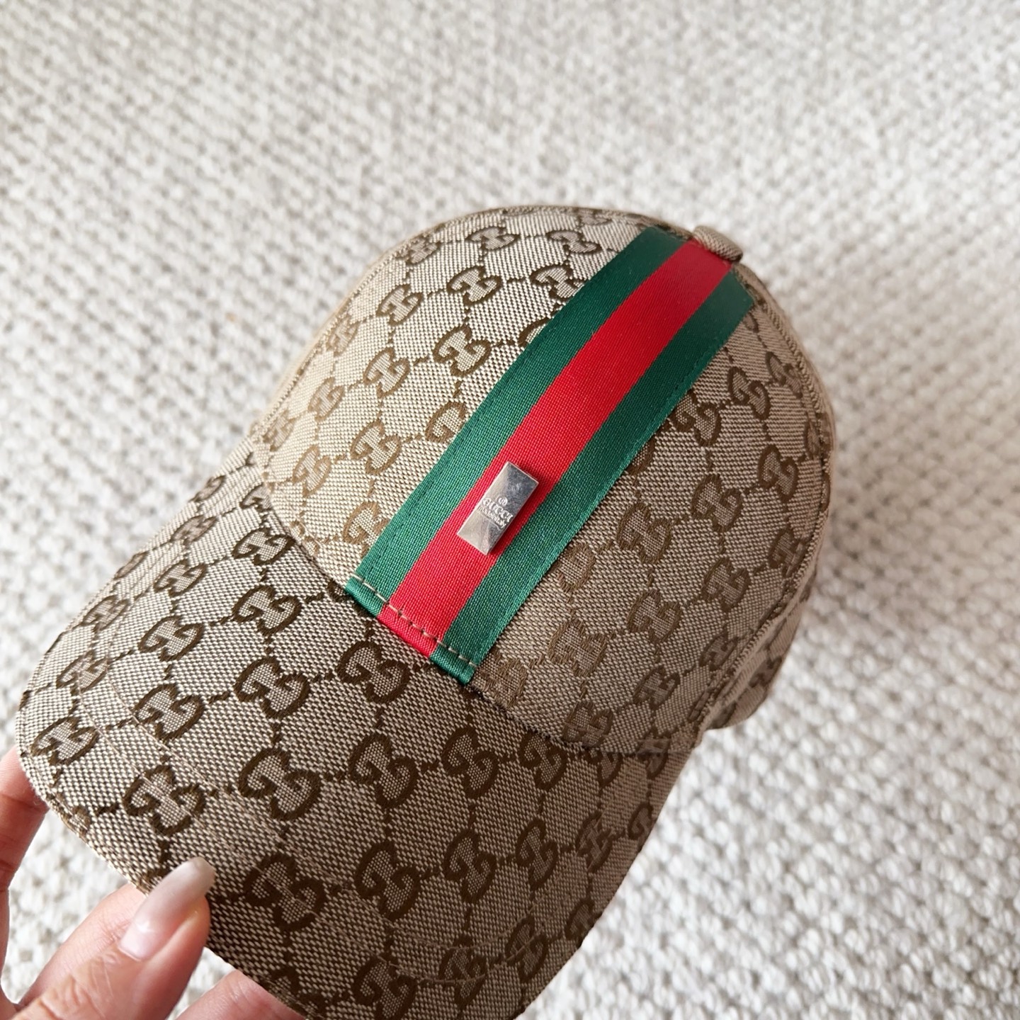 👒古奇GUCCI 👒专柜新款棒球帽，简单大方 男女通用遮阳帽