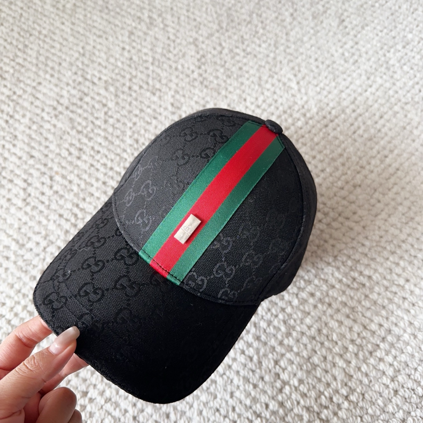 👒古奇GUCCI 👒专柜新款棒球帽，简单大方 男女通用遮阳帽