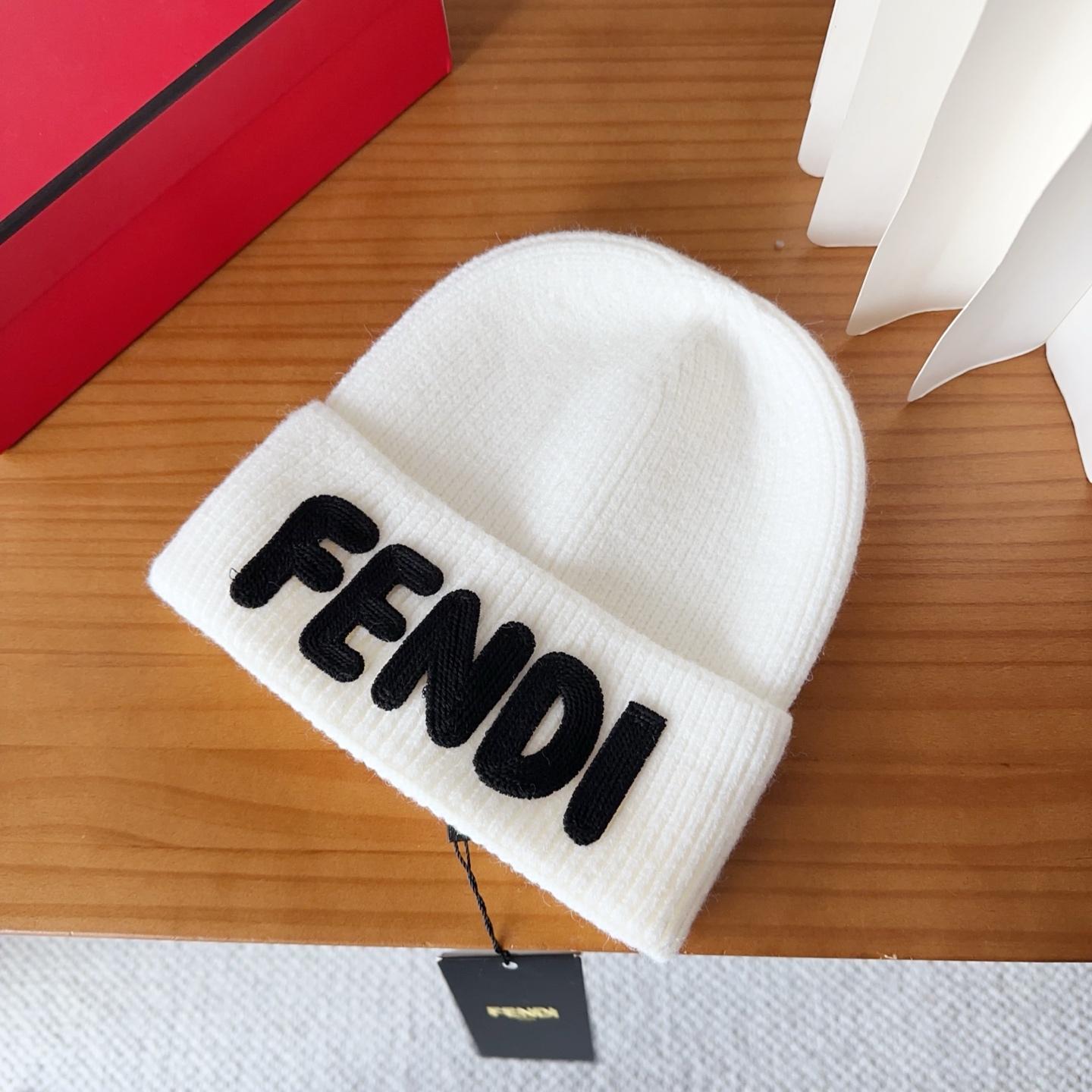 Fendi Double F Wool Beanie - Stylish Knit Cap for Men & Women 5 i1760548178078 7958 0 3