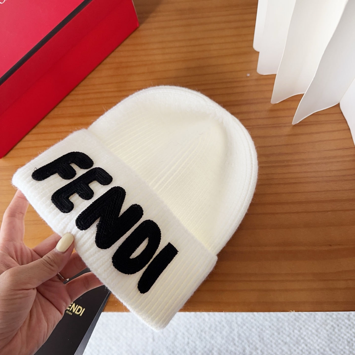 Fendi Double F Wool Beanie - Stylish Knit Cap for Men & Women 4 i1760548178090 4984 0 2