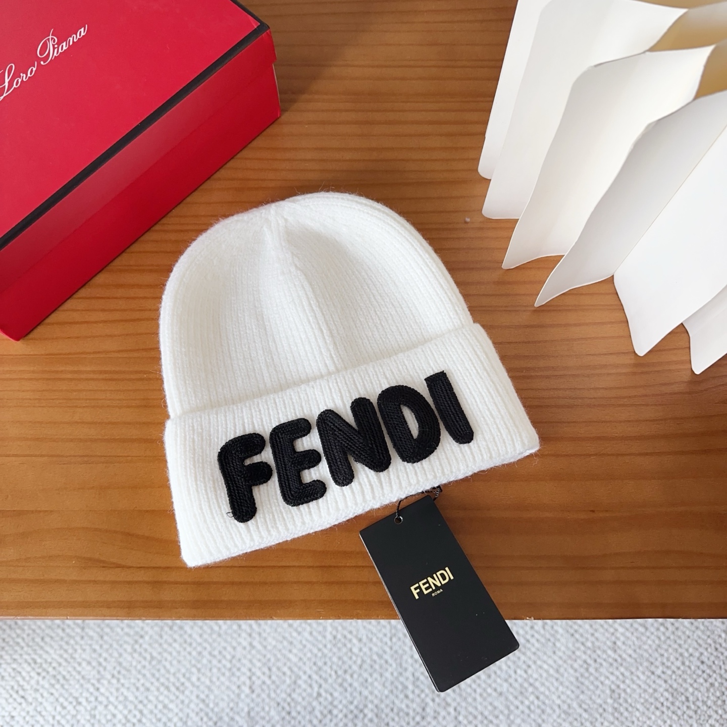 Fendi Double F Wool Beanie - Stylish Knit Cap for Men & Women 2 i1760548179786 1453 0 0