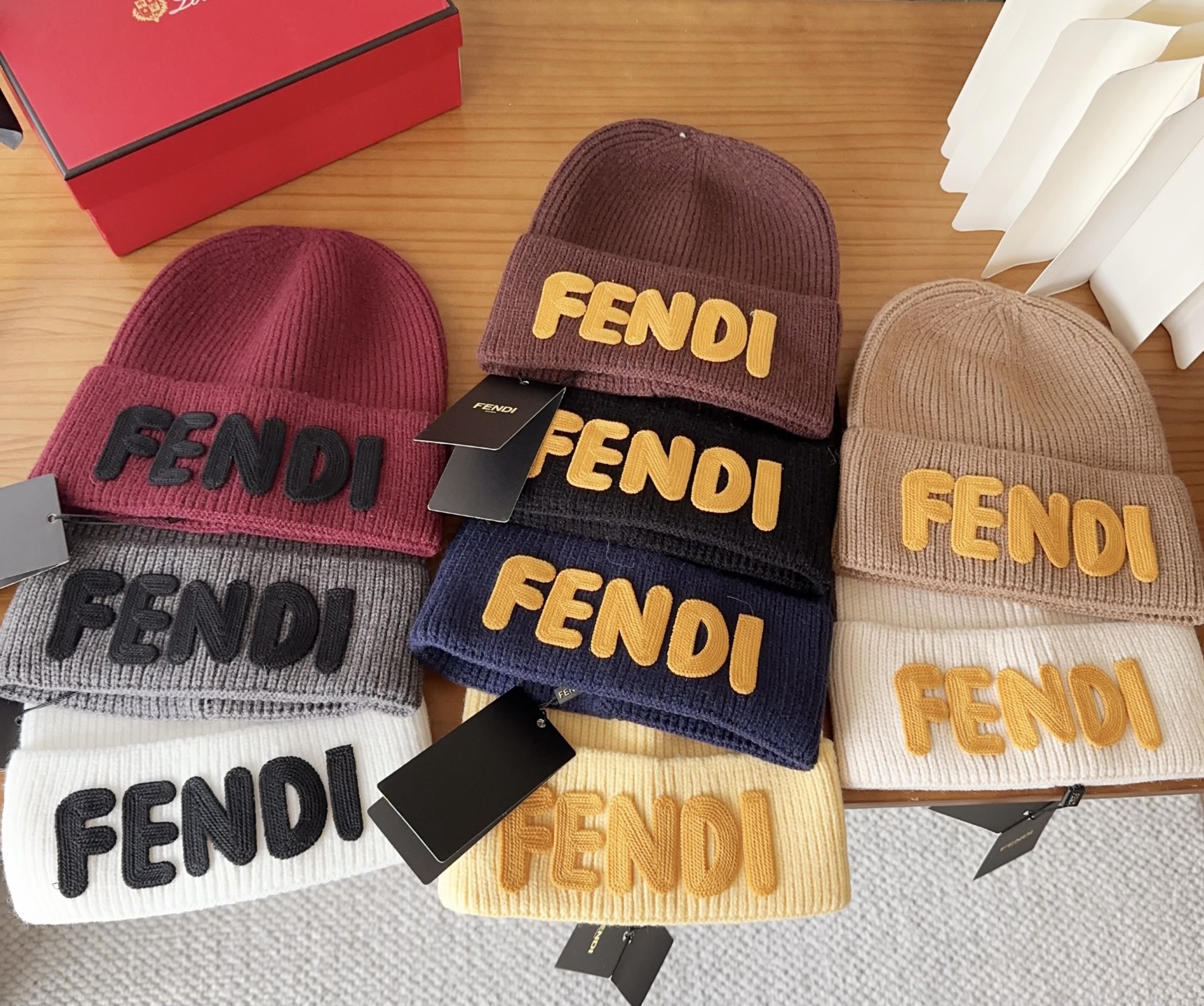 Fendi Double F Wool Beanie - Stylish & Warm Knit Hat for Men & Women 9 i1760548179971 9467 0 9