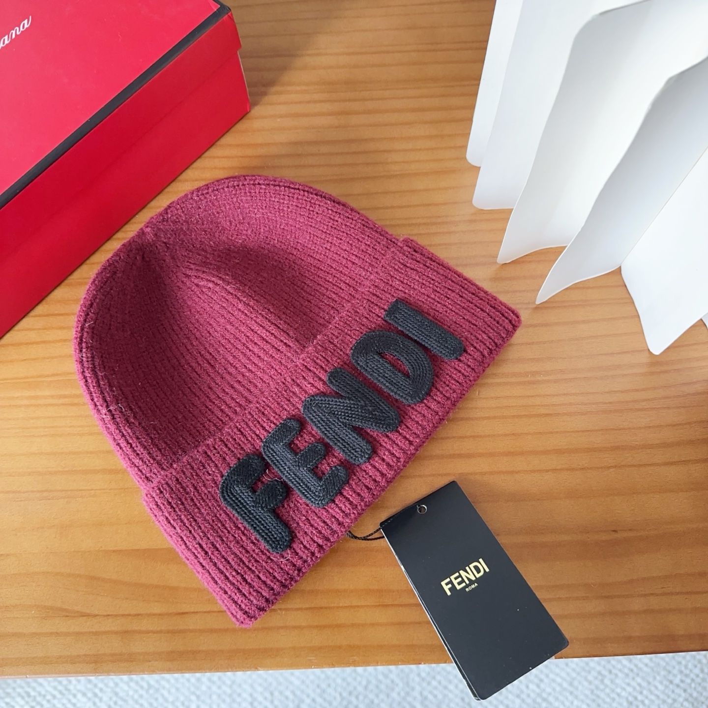 Fendi Double F Wool Beanie Hat - Stylish & Warm Winter Headwear 5 i1760548225121 779 0 3