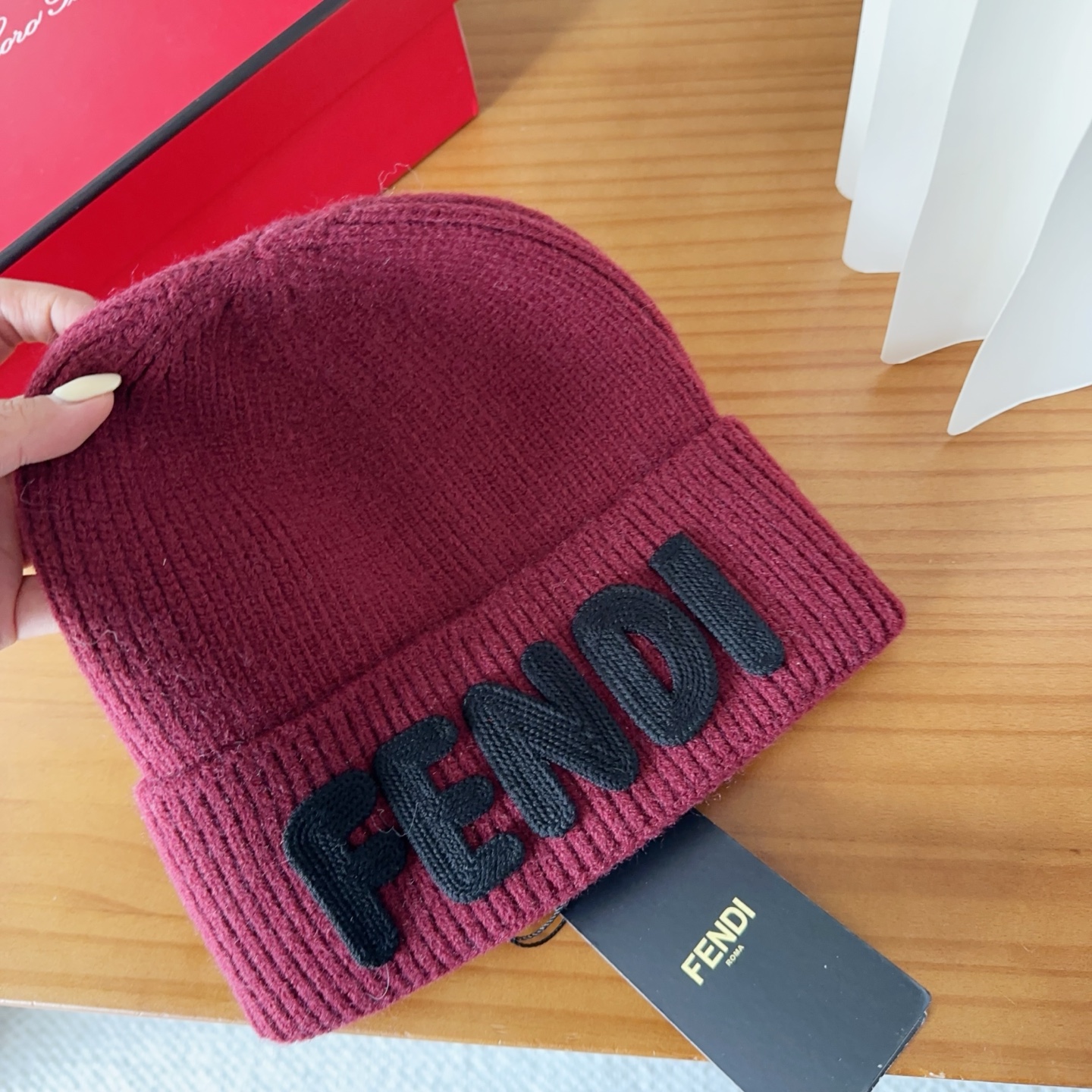 Fendi Double F Wool Beanie Hat - Stylish & Warm Winter Headwear 7 i1760548225128 5489 0 5