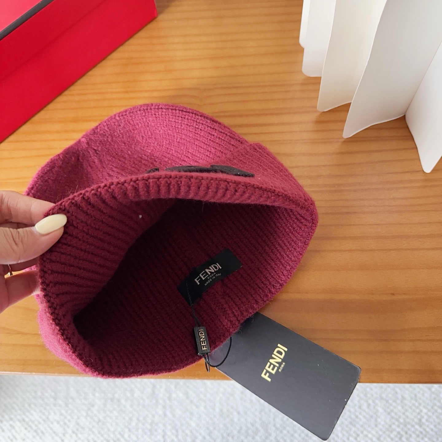 Fendi Double F Wool Beanie Hat - Stylish & Warm Winter Headwear 8 i1760548227124 1998 0 6