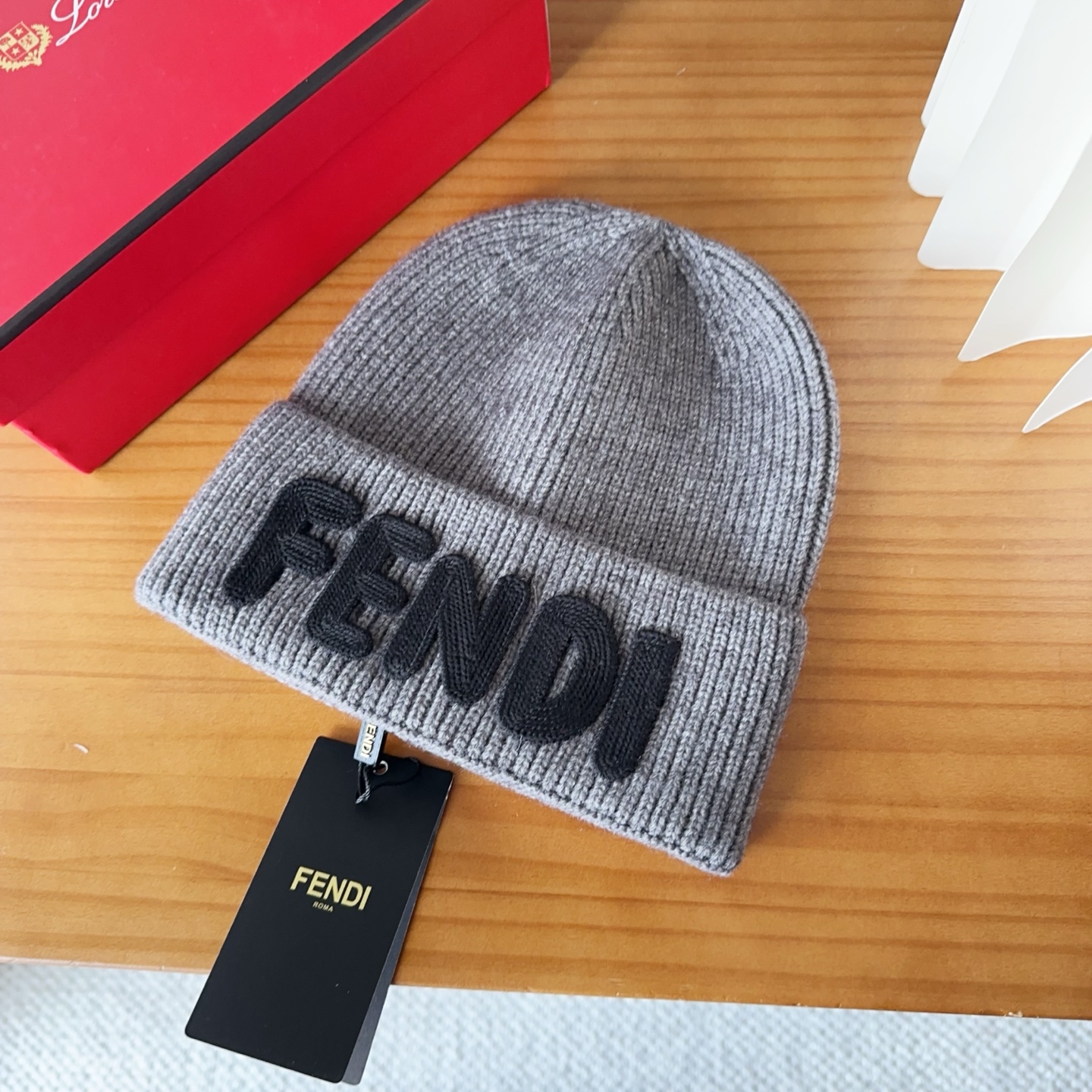 Fendi FF Logo Wool Beanie Hat - Unisex Street Style 3 i1760548238350 1255 0 1