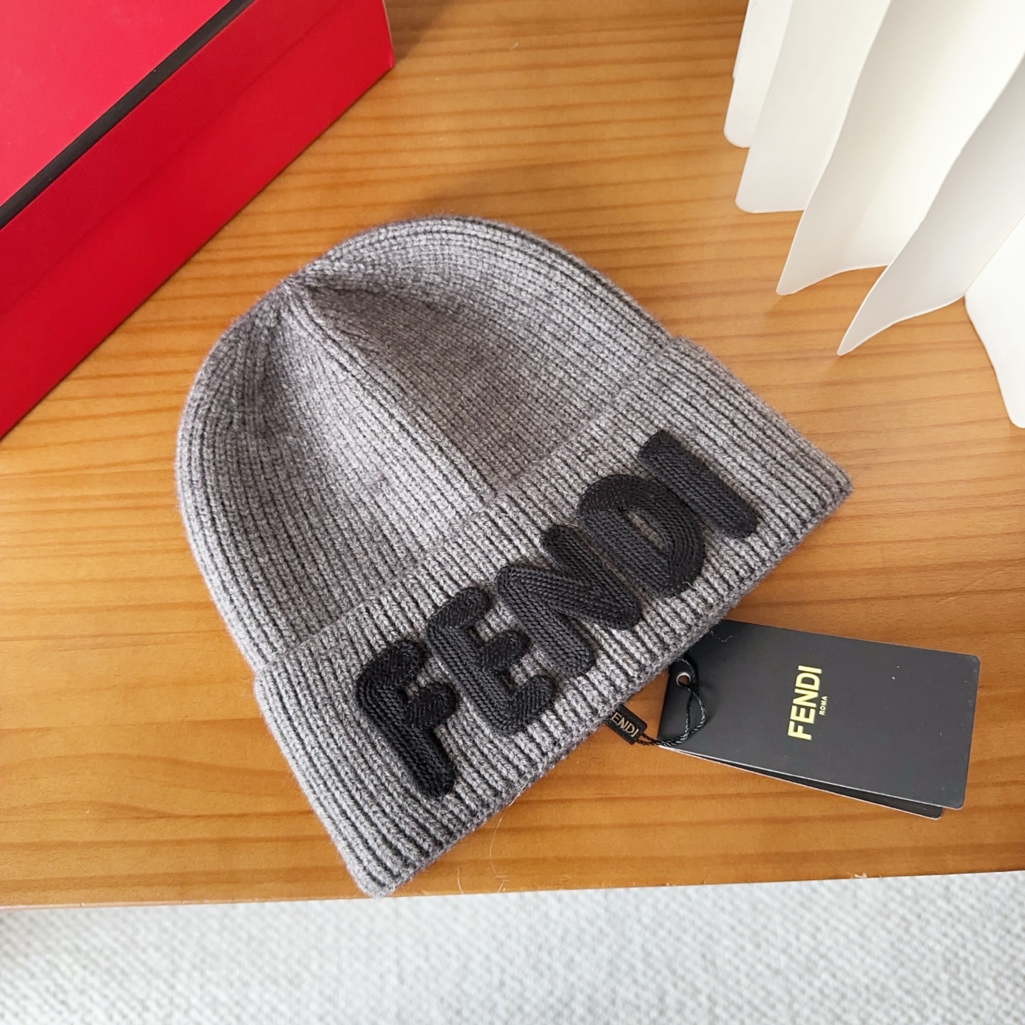 Fendi FF Logo Wool Beanie Hat - Unisex Street Style 4 i1760548238384 3787 0 2