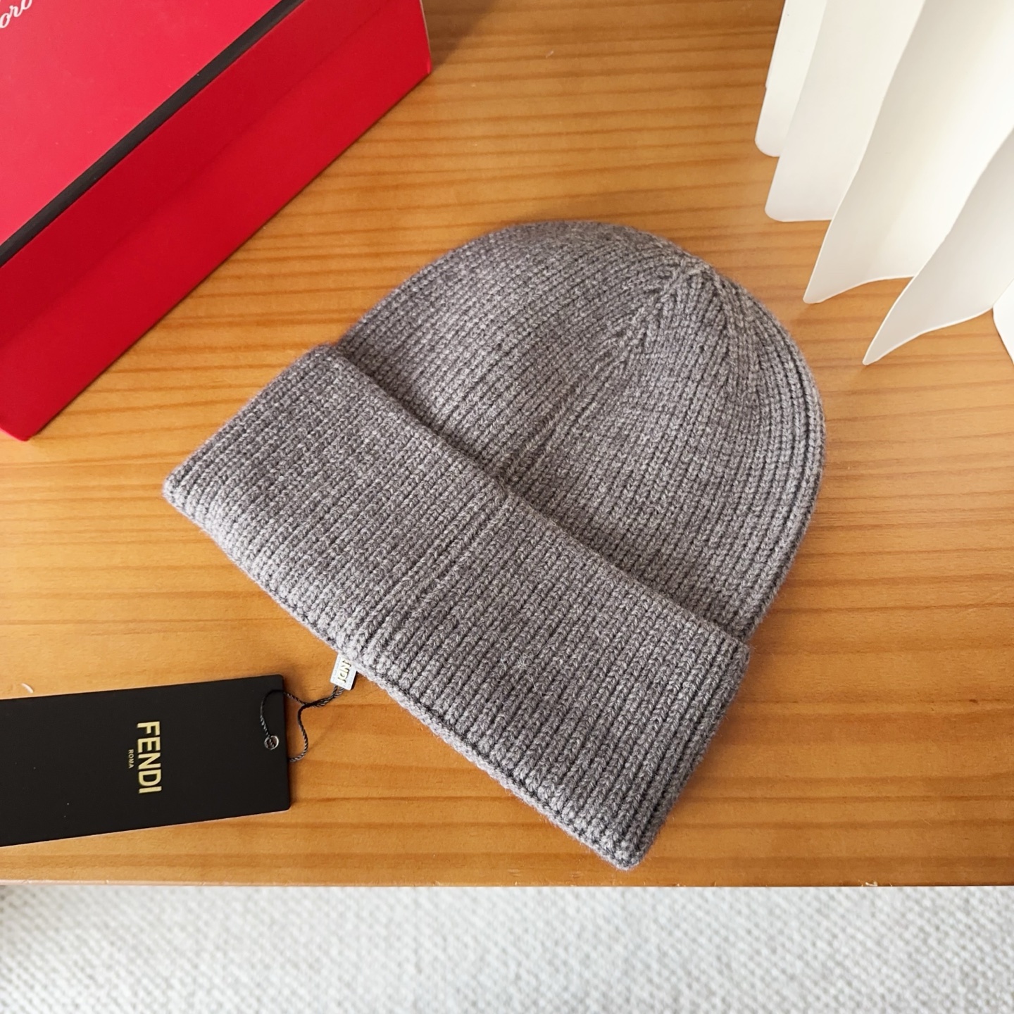 Fendi FF Logo Wool Beanie Hat - Unisex Street Style 6 i1760548239810 5372 0 4