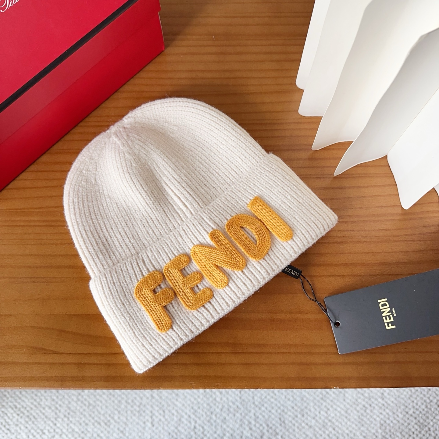 Fendi Double F Knit Wool Beanie Hat - Stylish & Trendy Streetwear 2 i1760548279812 3953 0 0