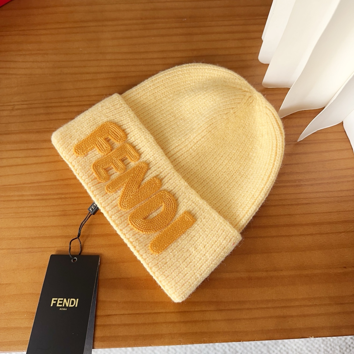 Fendi Double F Wool Beanie - Stylish & Warm Knit Hat for Men & Women 3 i1760548302411 4687 0 1
