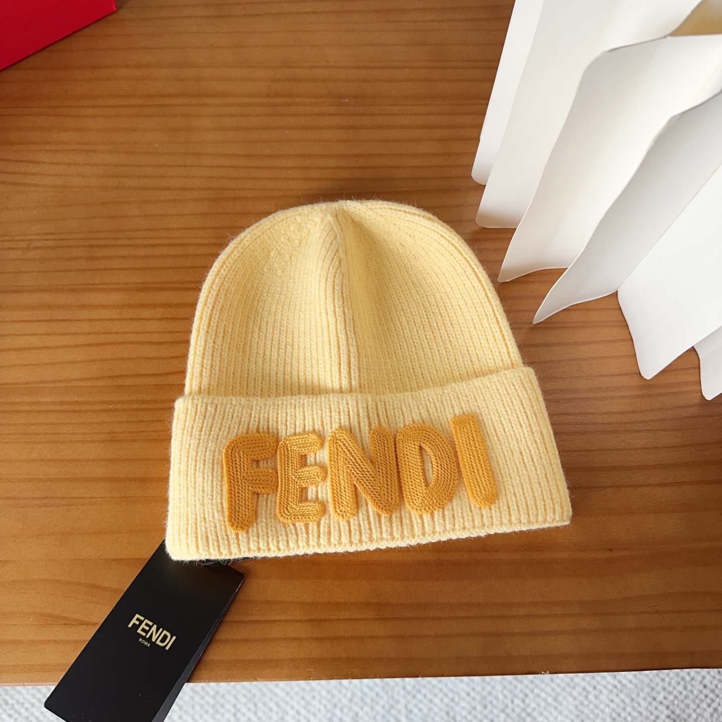 Fendi Double F Wool Beanie - Stylish & Warm Knit Hat for Men & Women 4 i1760548302421 6642 0 2