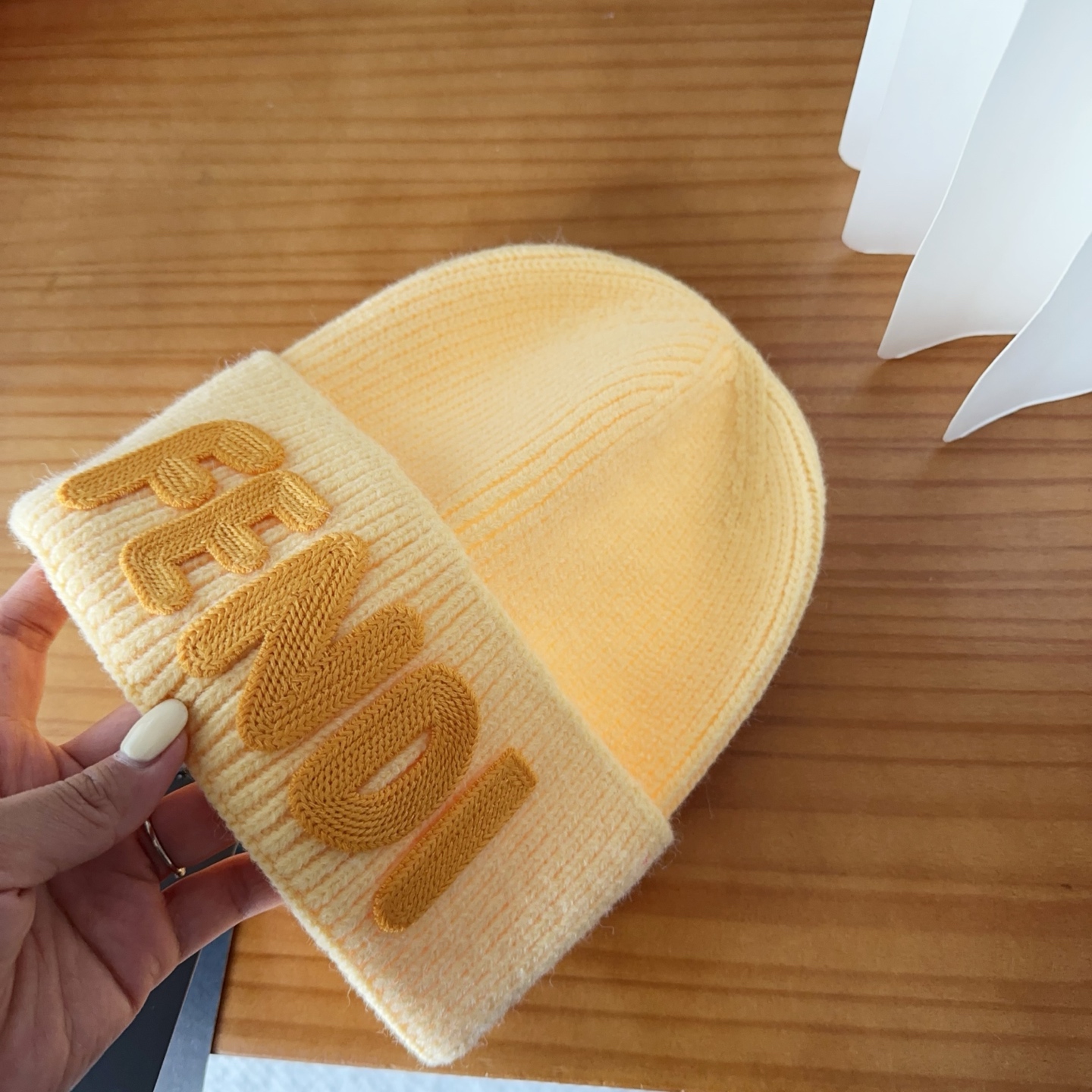 Fendi Double F Wool Beanie - Stylish & Warm Knit Hat for Men & Women 5 i1760548302452 4179 0 3