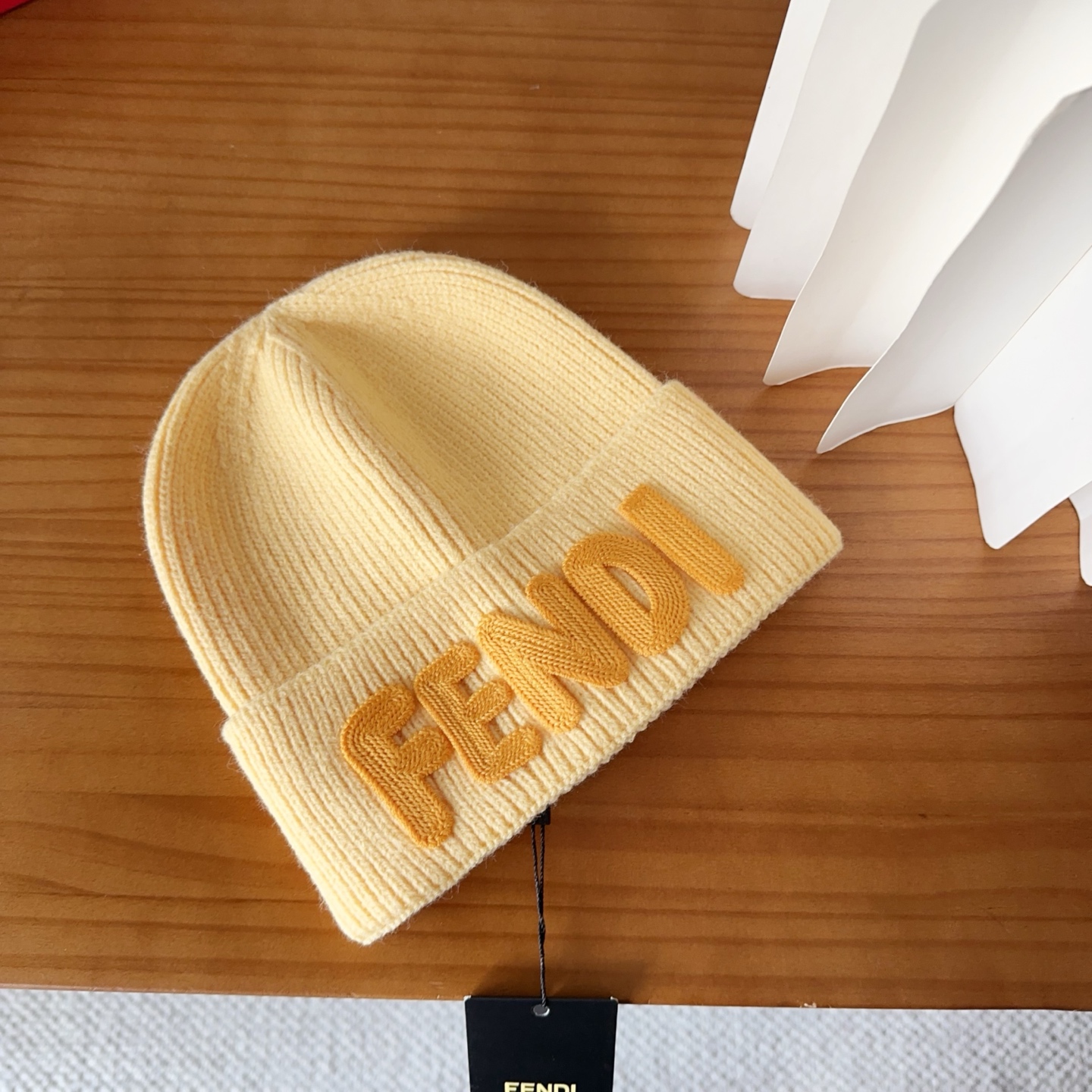 Fendi Double F Wool Beanie - Stylish & Warm Knit Hat for Men & Women 6 i1760548305298 6272 0 4