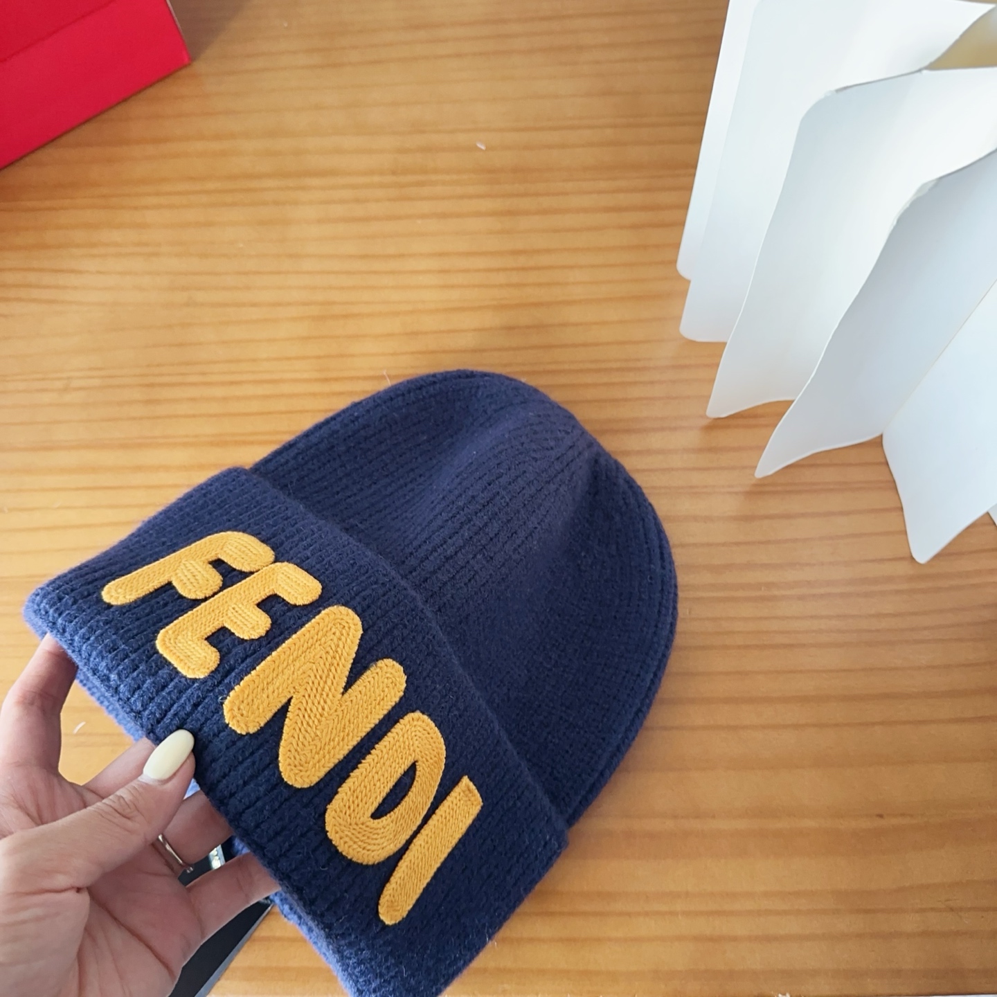 Fendi FF Knit Wool Beanie Hat - Stylish and Trendy Streetwear 4 i1760548323910 5724 0 2