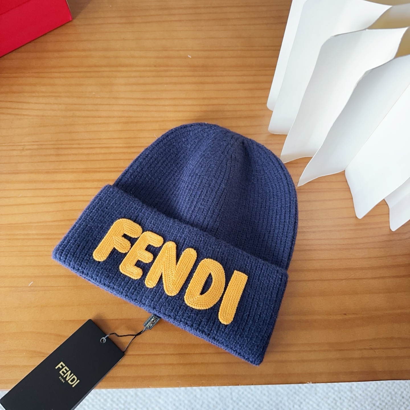 Fendi FF Knit Wool Beanie Hat - Stylish and Trendy Streetwear 5 i1760548323913 7686 0 3