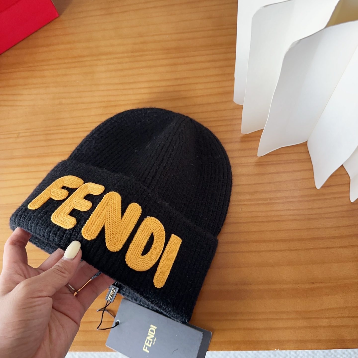 Fendi Double F Wool Beanie - Stylish Knit Cap for Men & Women 3 i1760548343900 2456 0 1