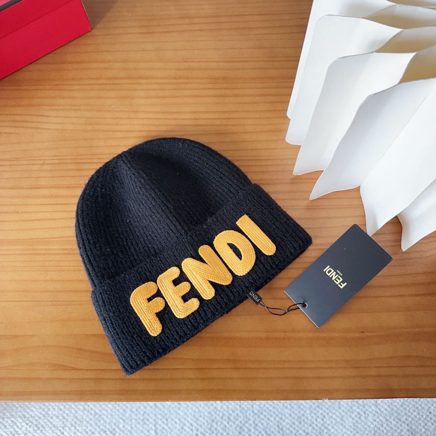 Fendi Double F Wool Beanie - Stylish Knit Cap for Men & Women 2 i1760548343911 9127 0 0