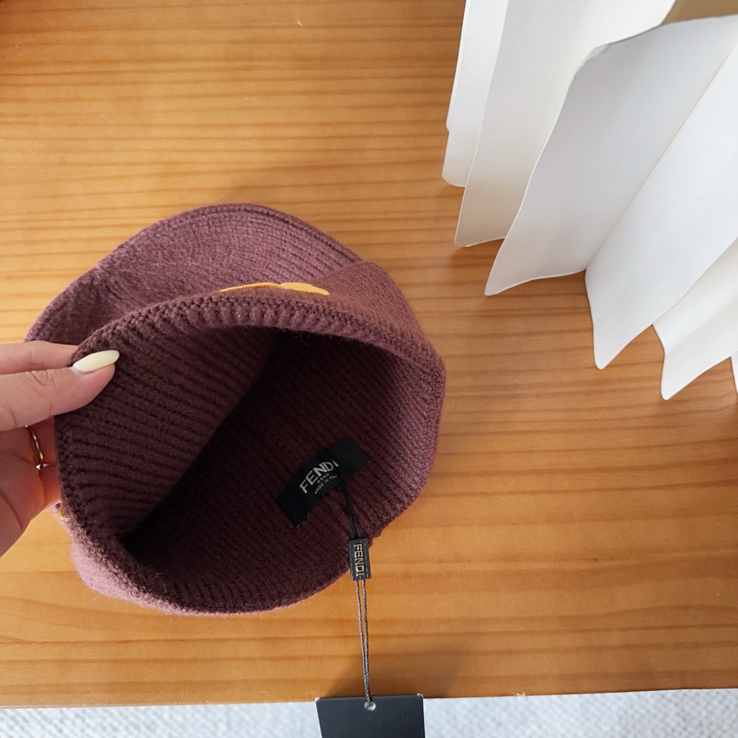 Fendi Double F Wool Beanie Hat - Stylish & Trendy Streetwear 6 i1760548361358 6913 0 4
