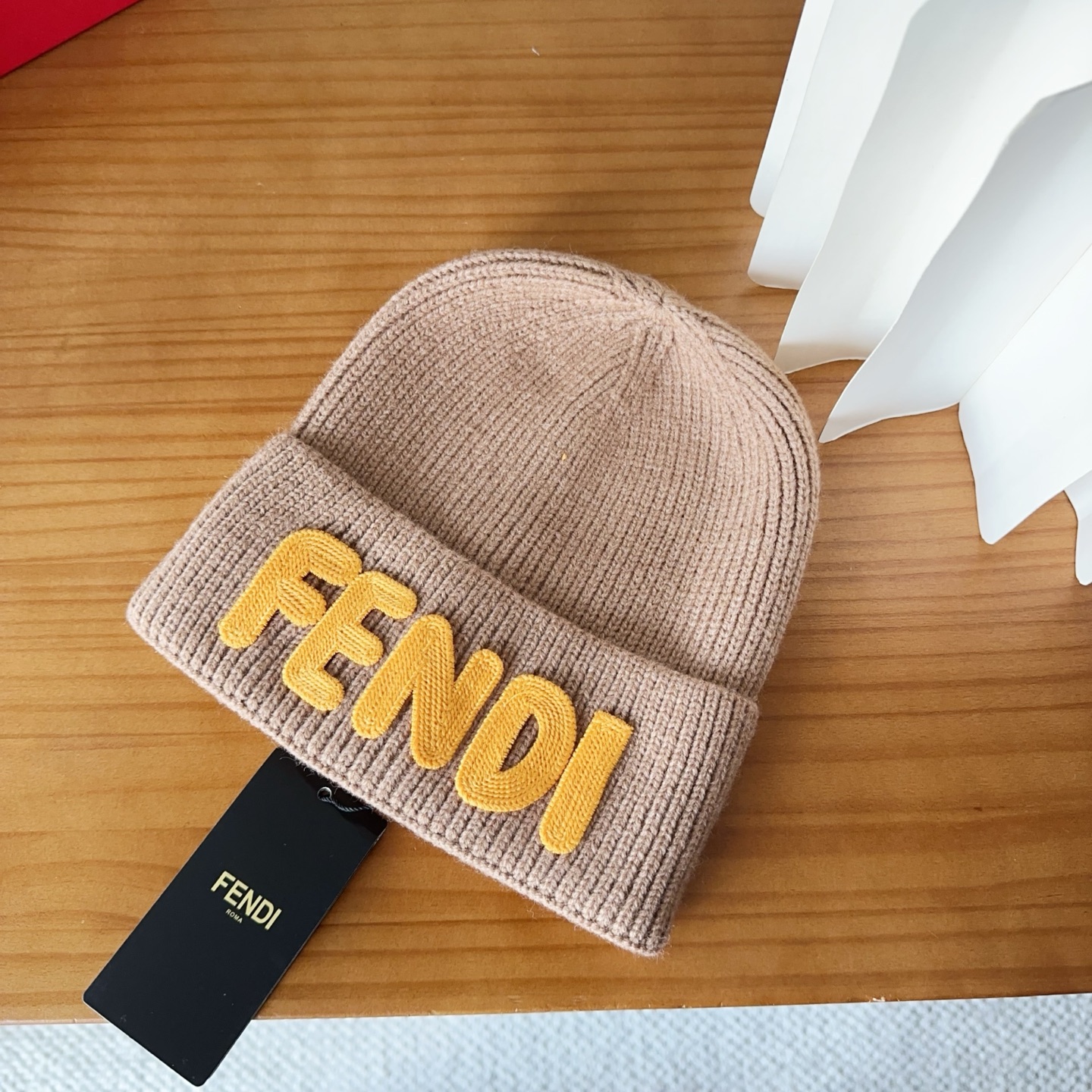 Fendi Double F Wool Beanie Hat - Stylish Knit Cap for Men and Women 3 i1760548387233 9219 0 1