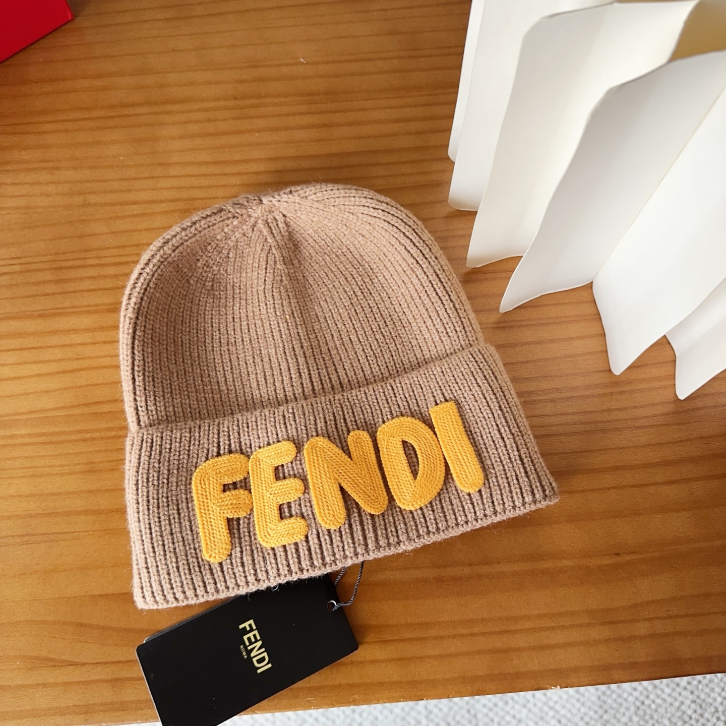 Fendi Double F Wool Beanie Hat - Stylish Knit Cap for Men and Women 5 i1760548387316 9256 0 3