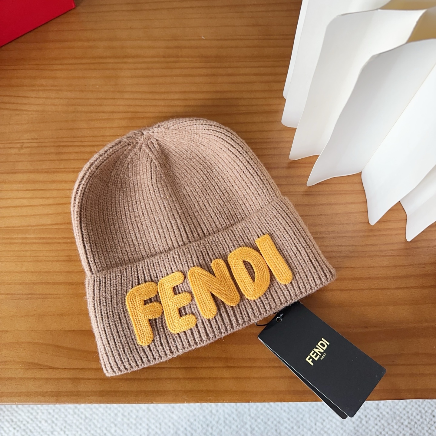 Fendi Double F Wool Beanie Hat - Stylish Knit Cap for Men and Women 2 i1760548387340 6495 0 0