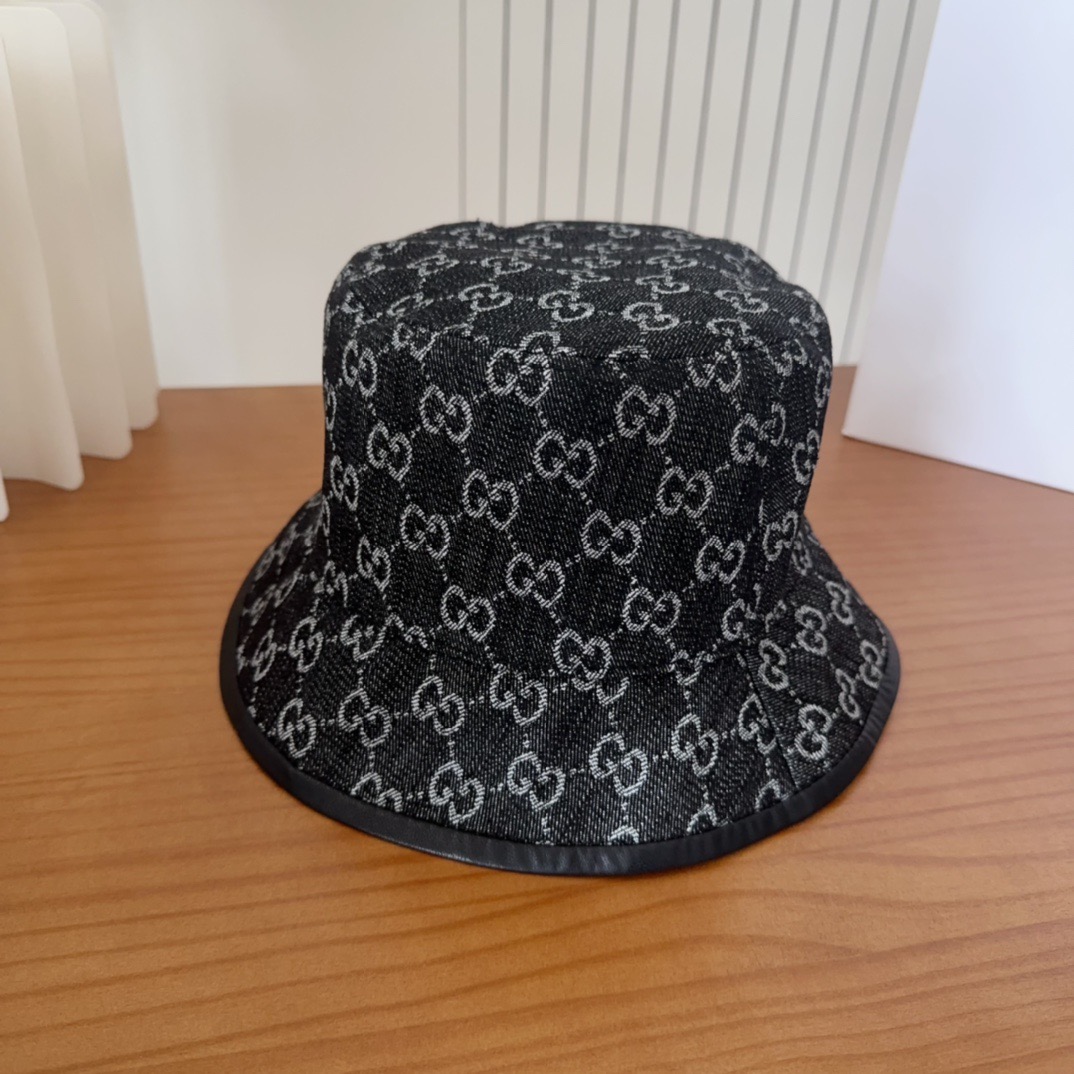 GUCCI古奇 2025新款专柜同步渔夫帽，爆款出货，超级好搭，新款上架