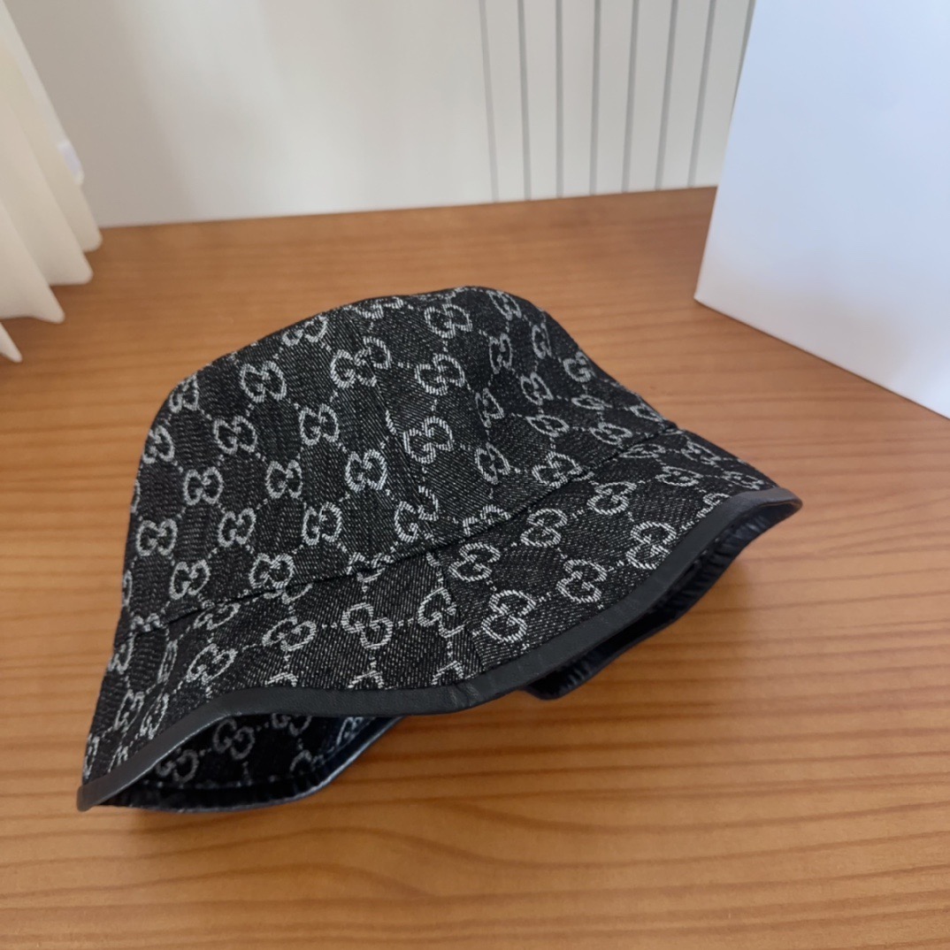 GUCCI古奇 2025新款专柜同步渔夫帽，爆款出货，超级好搭，新款上架