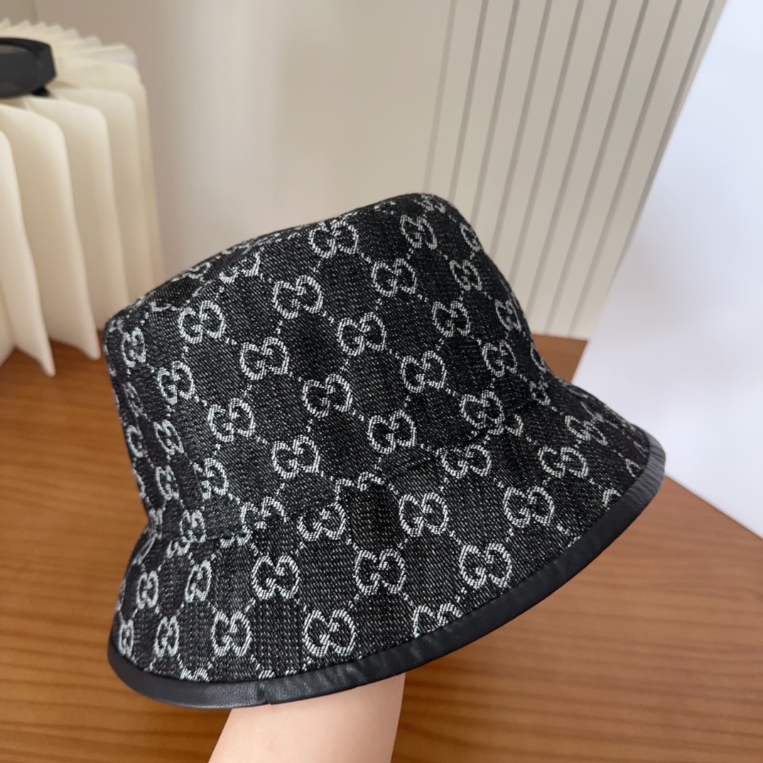 GUCCI古奇 2025新款专柜同步渔夫帽，爆款出货，超级好搭，新款上架