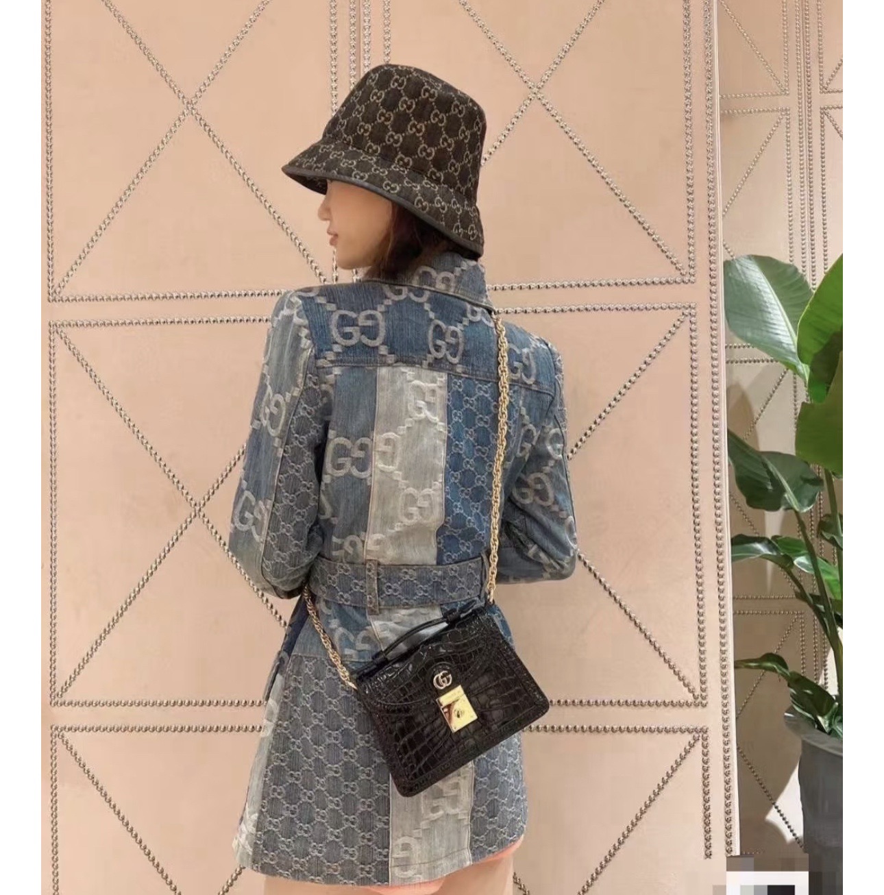 GUCCI古奇 2025新款专柜同步渔夫帽，爆款出货，超级好搭，新款上架