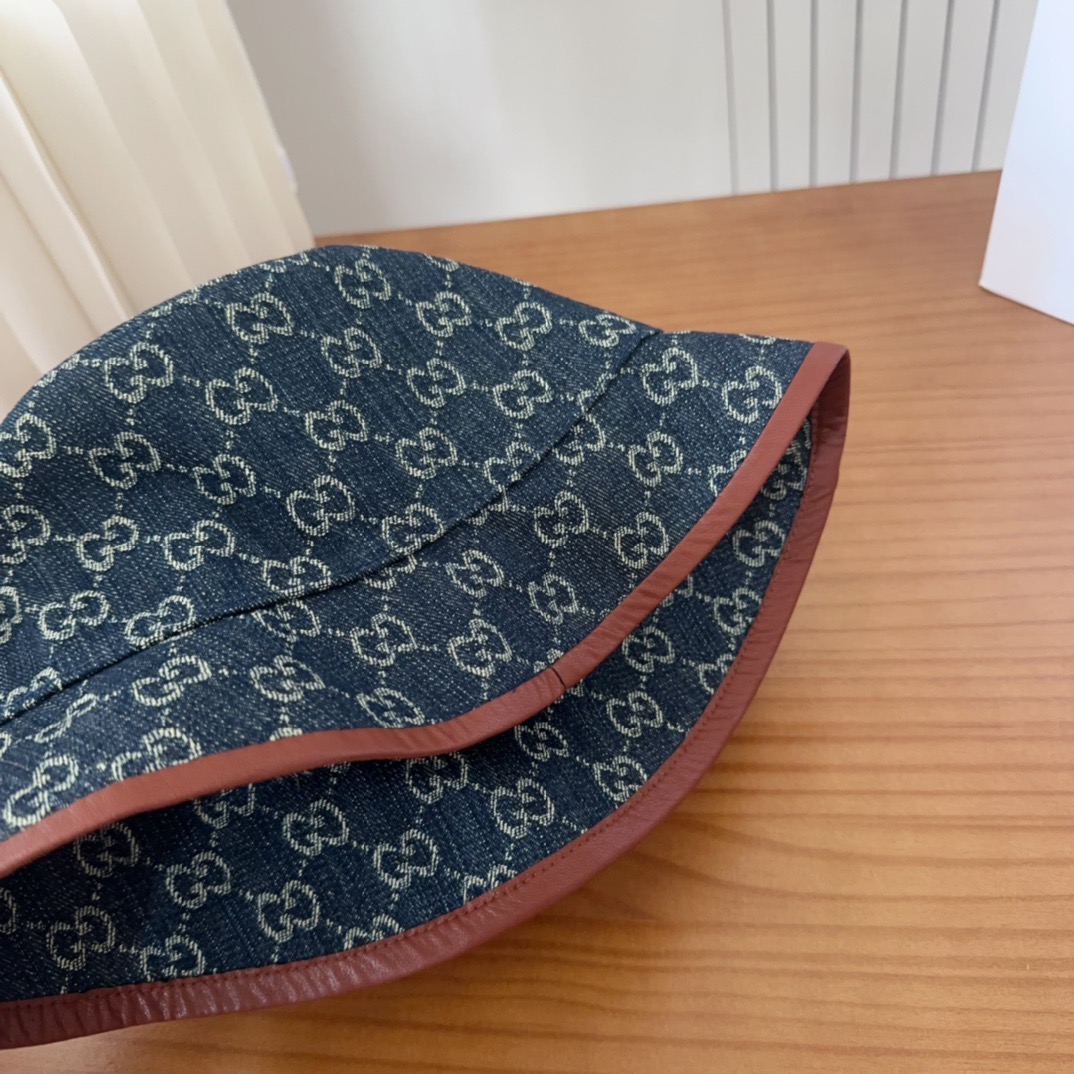 GUCCI古奇 2025新款专柜同步渔夫帽，爆款出货，超级好搭，新款上架