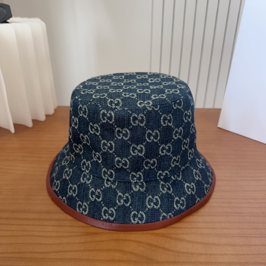 GUCCI古奇 2025新款专柜同步渔夫帽，爆款出货，超级好搭，新款上架