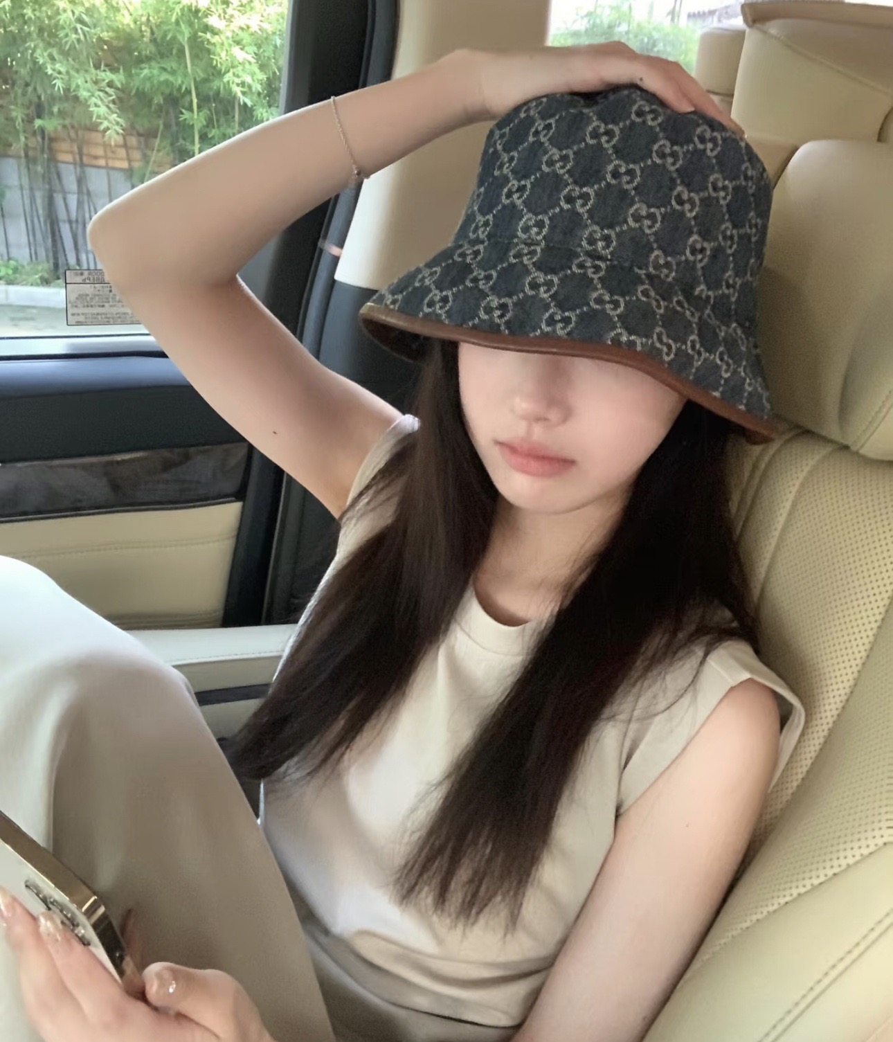 GUCCI古奇 2025新款专柜同步渔夫帽，爆款出货，超级好搭，新款上架