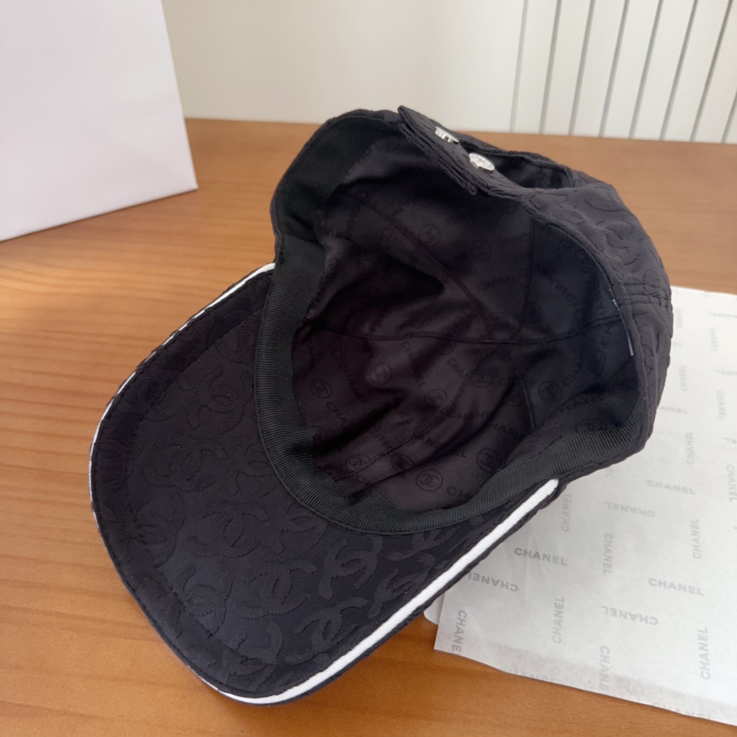 香奈儿CHANEL 新品高定棒球帽，小香logo经典简约，时尚休闲设计 跑量新品
