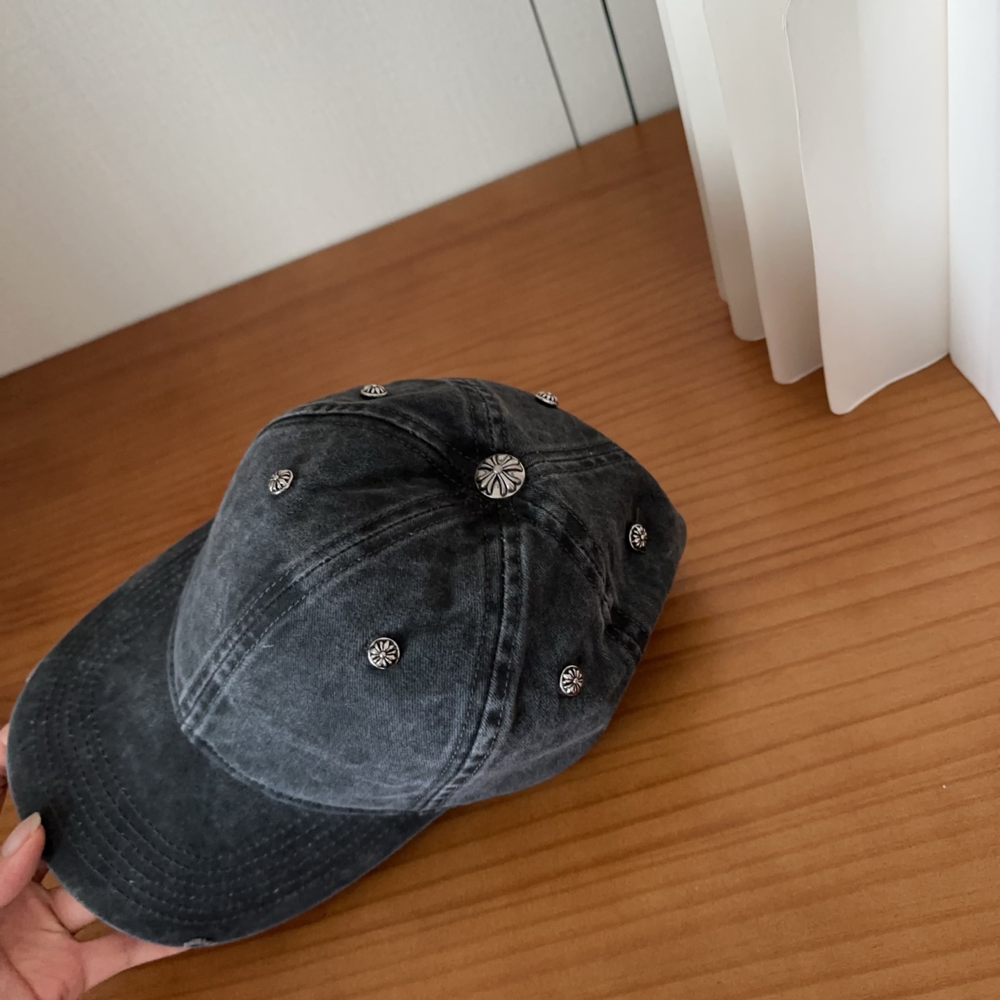 Chrome Hearts 克罗心💓早春韩版时尚复古做旧帽子磨损设计百搭棒球帽鸭舌帽