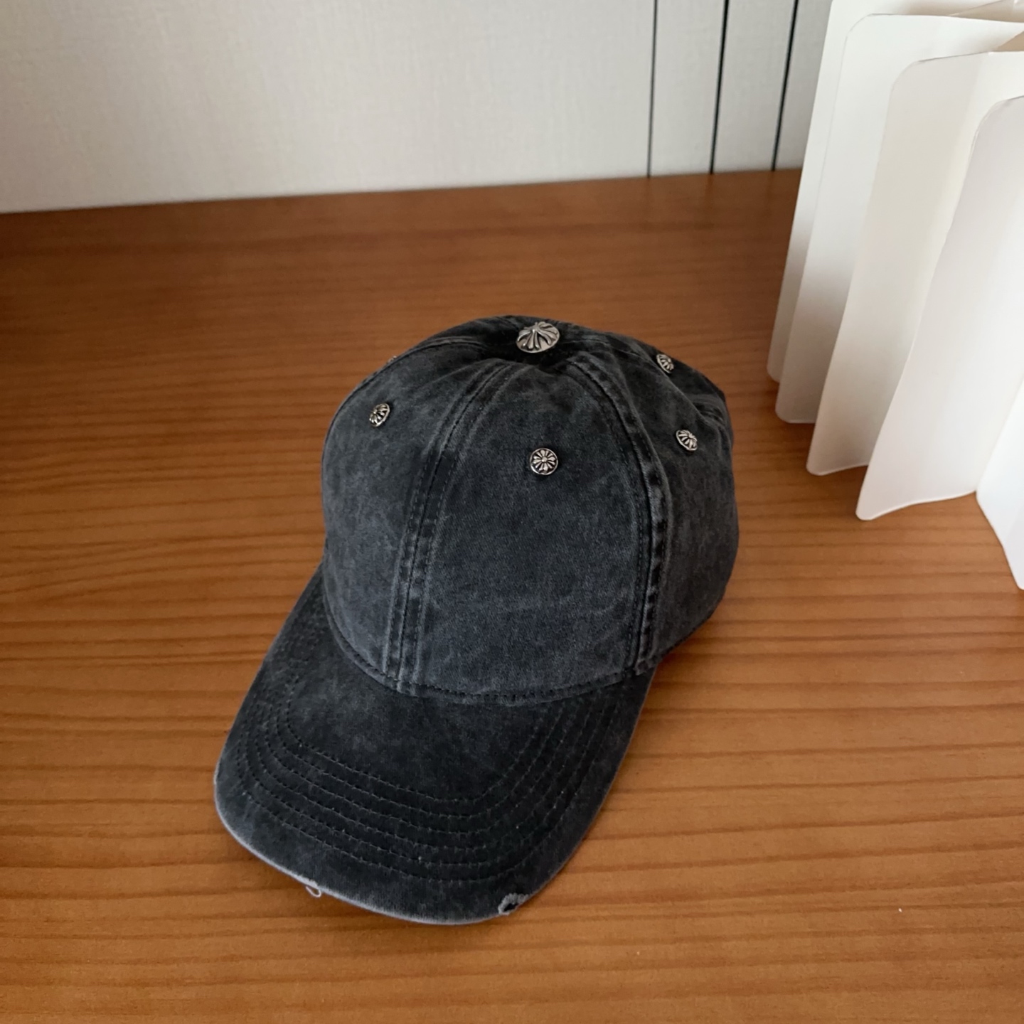 Chrome Hearts 克罗心💓早春韩版时尚复古做旧帽子磨损设计百搭棒球帽鸭舌帽