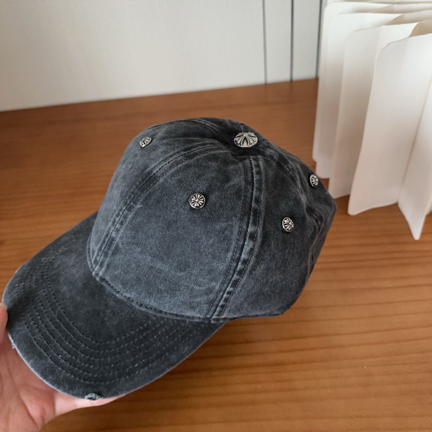 Chrome Hearts 克罗心💓早春韩版时尚复古做旧帽子磨损设计百搭棒球帽鸭舌帽