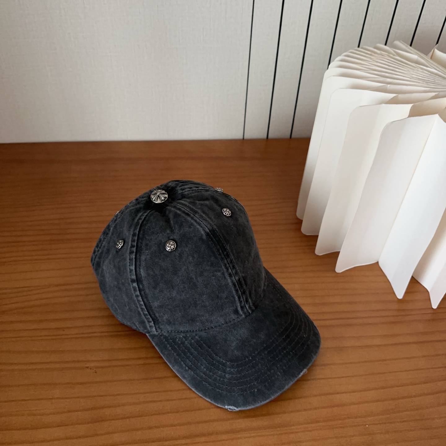 Chrome Hearts 克罗心💓早春韩版时尚复古做旧帽子磨损设计百搭棒球帽鸭舌帽