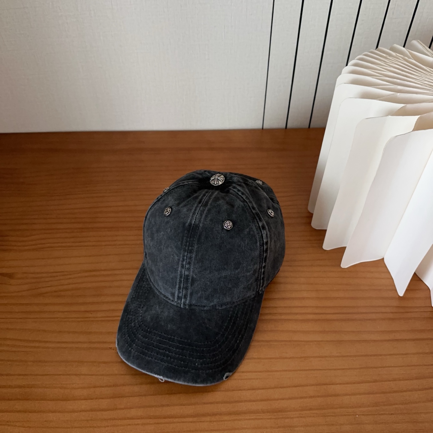 Chrome Hearts 克罗心💓早春韩版时尚复古做旧帽子磨损设计百搭棒球帽鸭舌帽