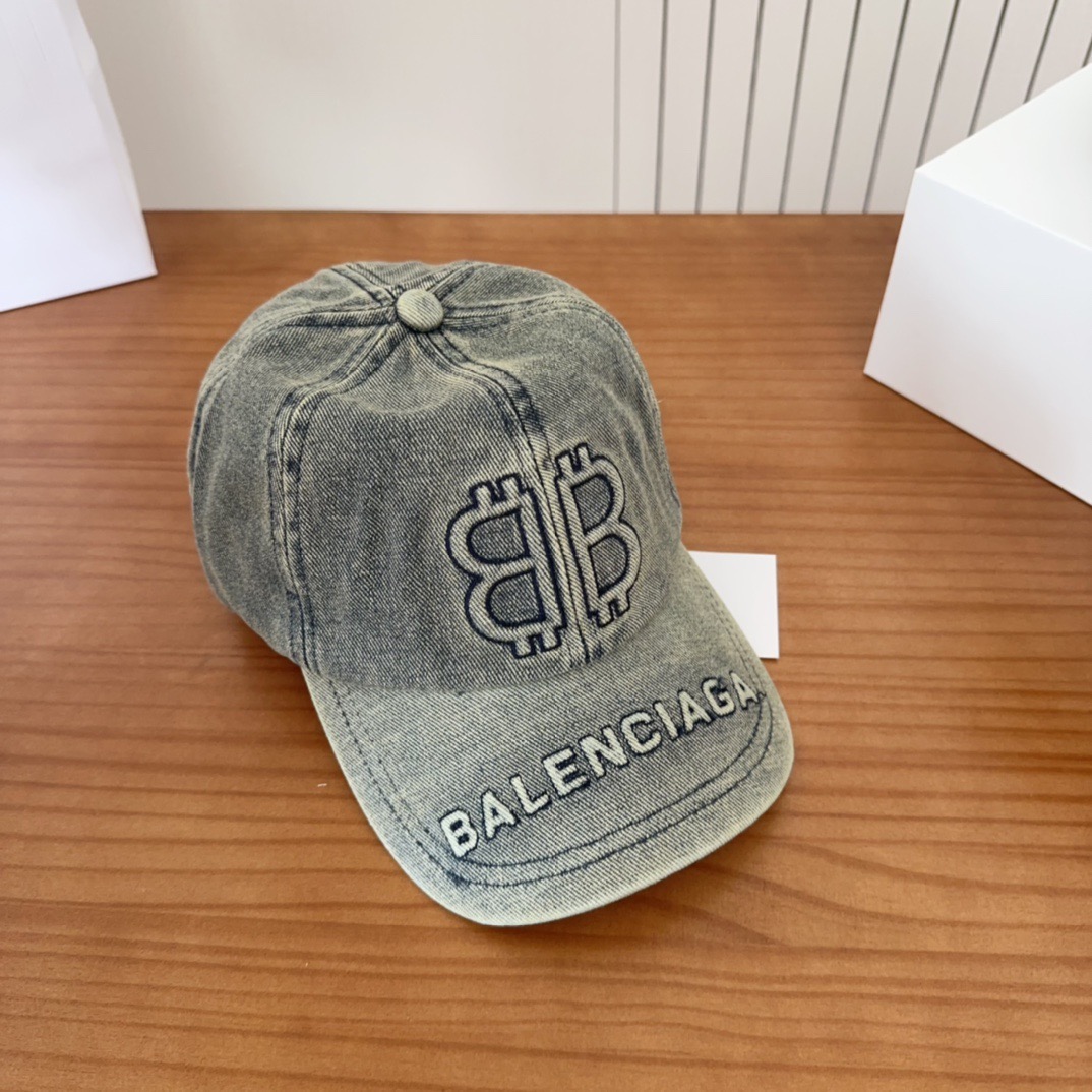 新品Balencia*a 巴黎世家刺绣字母新款棒球帽现货秒发🧢简约时尚超级无敌好看的帽子！情侣款！