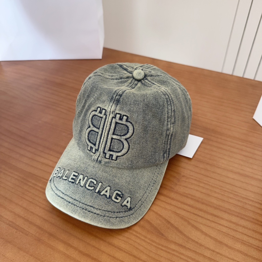 新品Balencia*a 巴黎世家刺绣字母新款棒球帽现货秒发🧢简约时尚超级无敌好看的帽子！情侣款！