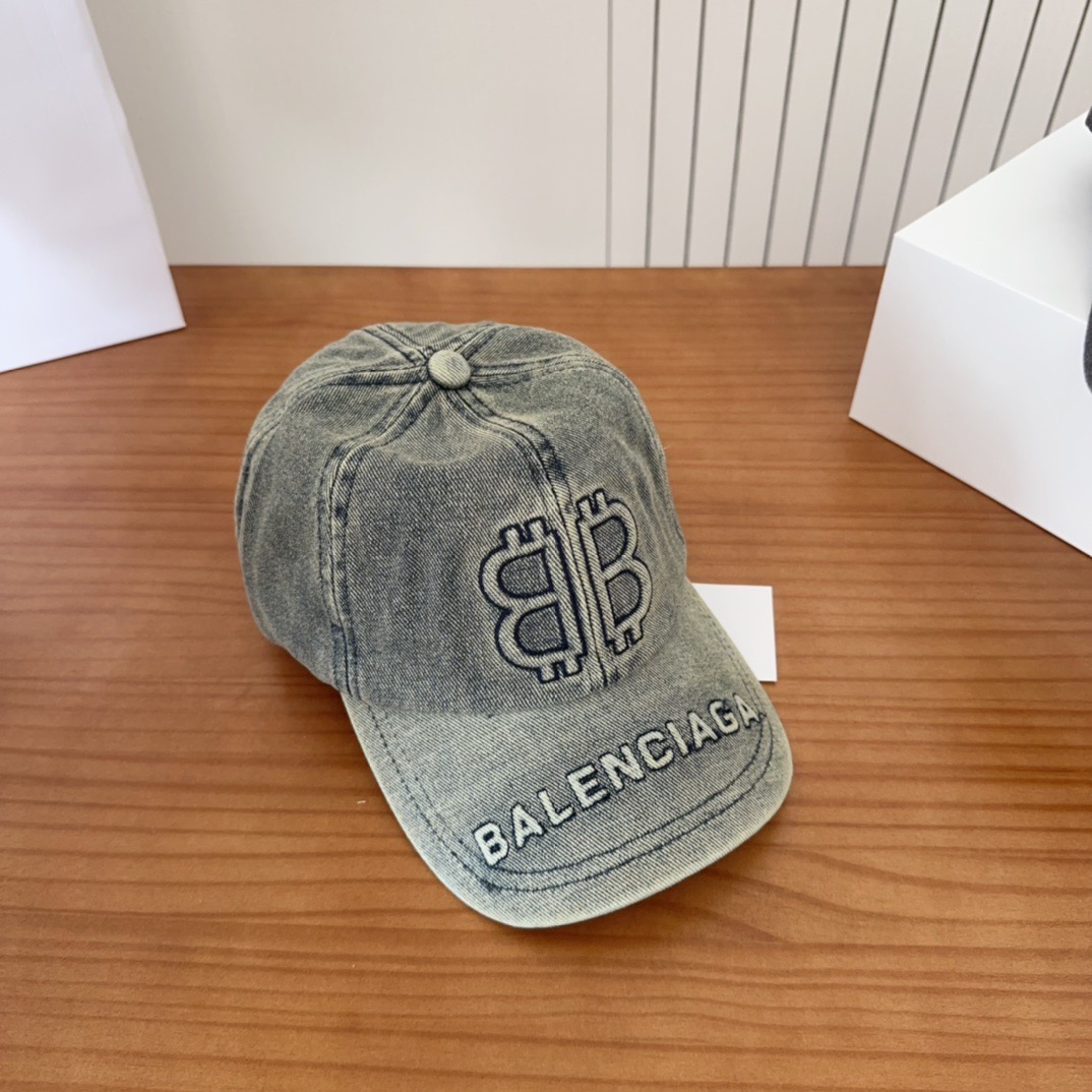 新品Balencia*a 巴黎世家刺绣字母新款棒球帽现货秒发🧢简约时尚超级无敌好看的帽子！情侣款！