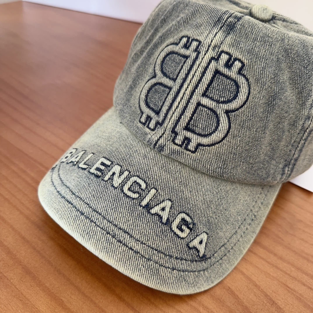 新品Balencia*a 巴黎世家刺绣字母新款棒球帽现货秒发🧢简约时尚超级无敌好看的帽子！情侣款！