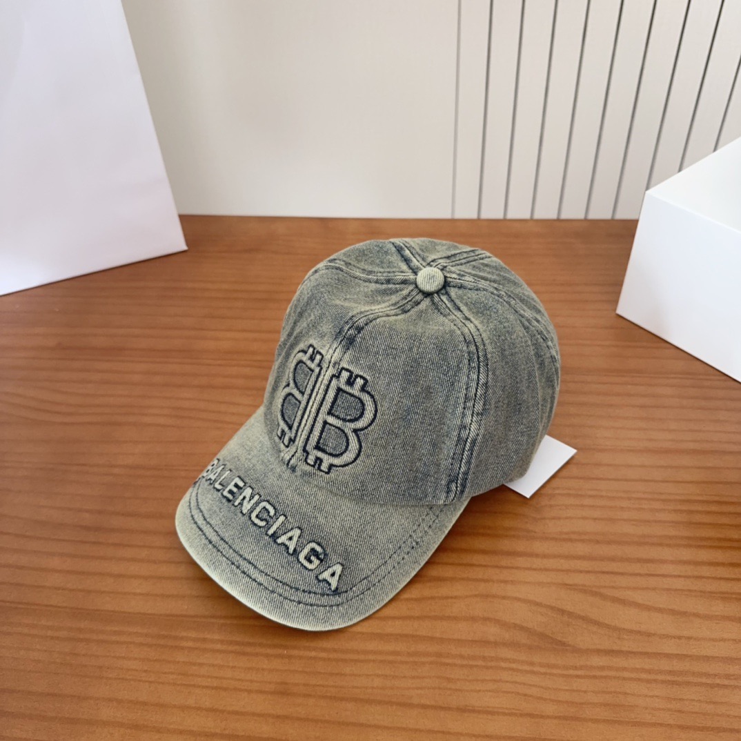 新品Balencia*a 巴黎世家刺绣字母新款棒球帽现货秒发🧢简约时尚超级无敌好看的帽子！情侣款！