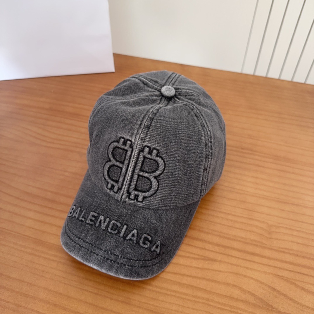 新品Balencia*a 巴黎世家刺绣字母新款棒球帽现货秒发🧢简约时尚超级无敌好看的帽子！情侣款！
