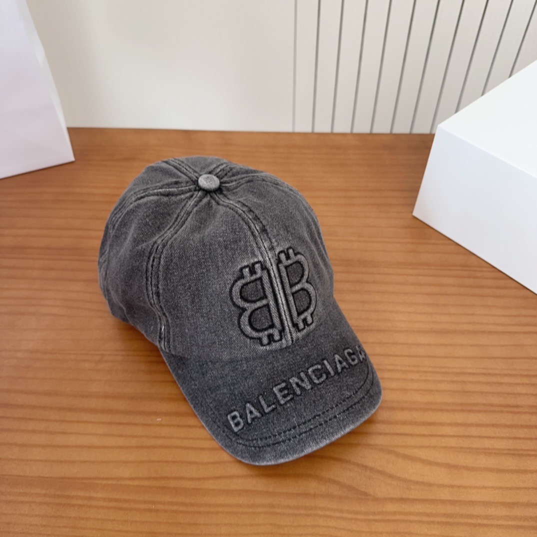 新品Balencia*a 巴黎世家刺绣字母新款棒球帽现货秒发🧢简约时尚超级无敌好看的帽子！情侣款！