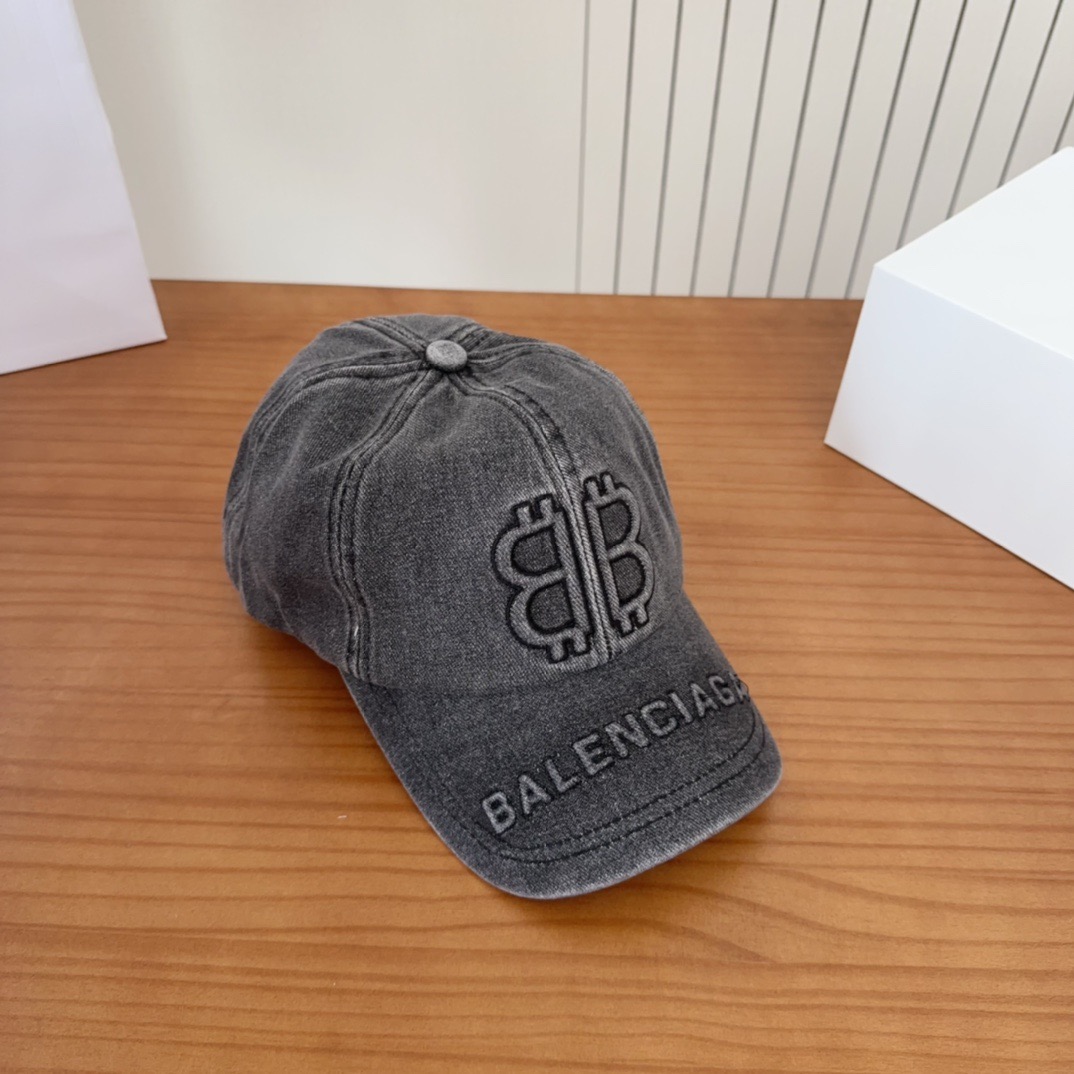 新品Balencia*a 巴黎世家刺绣字母新款棒球帽现货秒发🧢简约时尚超级无敌好看的帽子！情侣款！