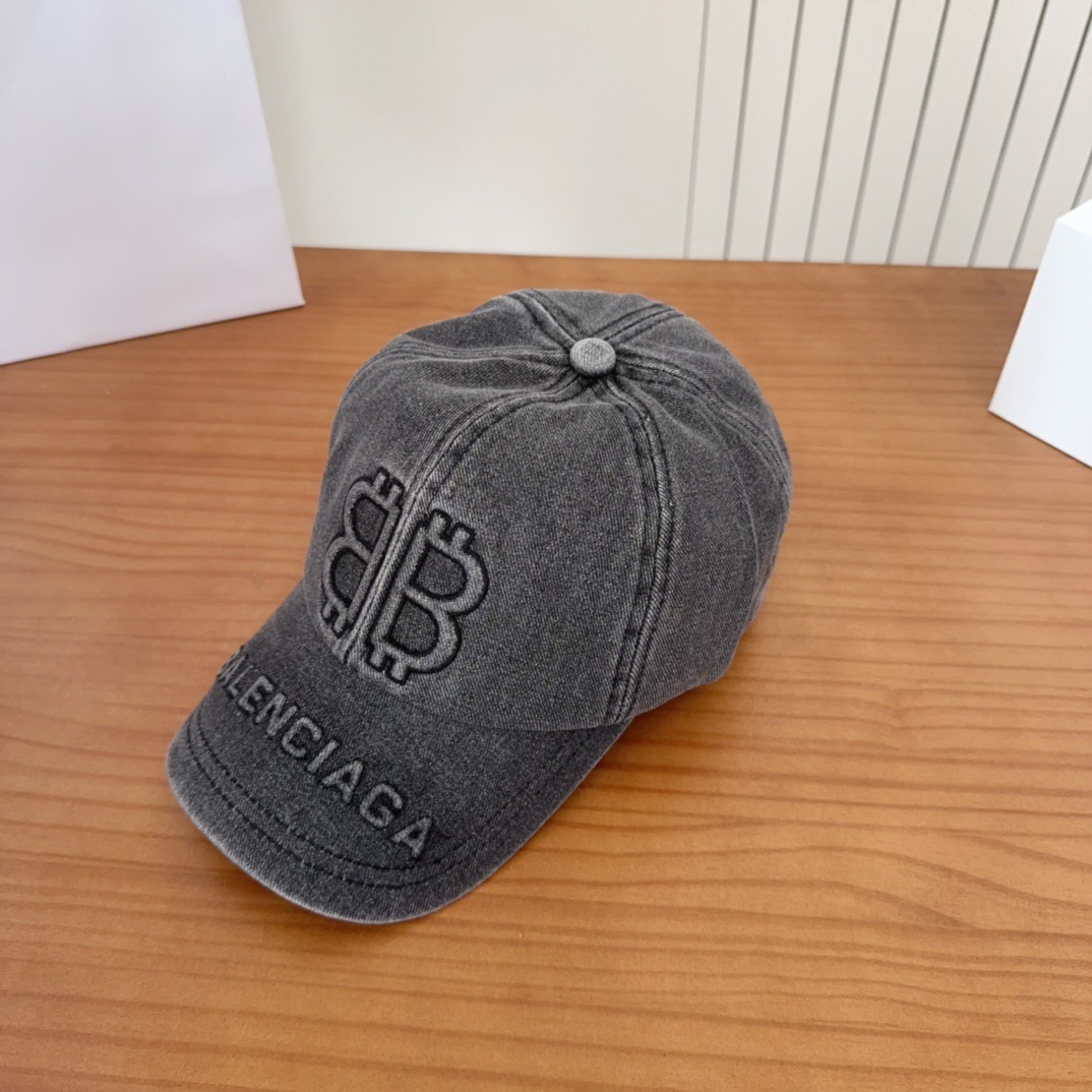 新品Balencia*a 巴黎世家刺绣字母新款棒球帽现货秒发🧢简约时尚超级无敌好看的帽子！情侣款！