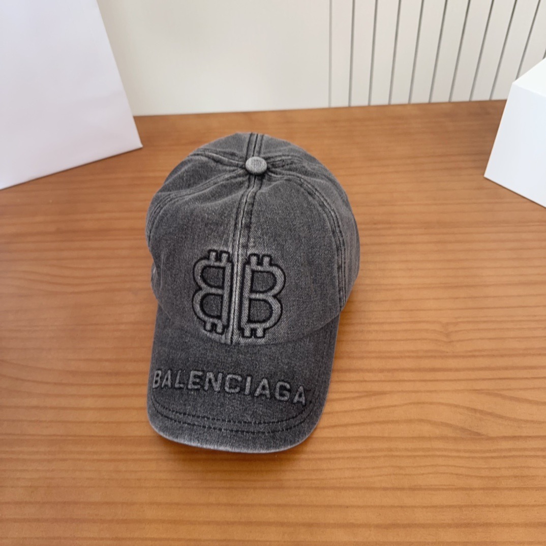 新品Balencia*a 巴黎世家刺绣字母新款棒球帽现货秒发🧢简约时尚超级无敌好看的帽子！情侣款！